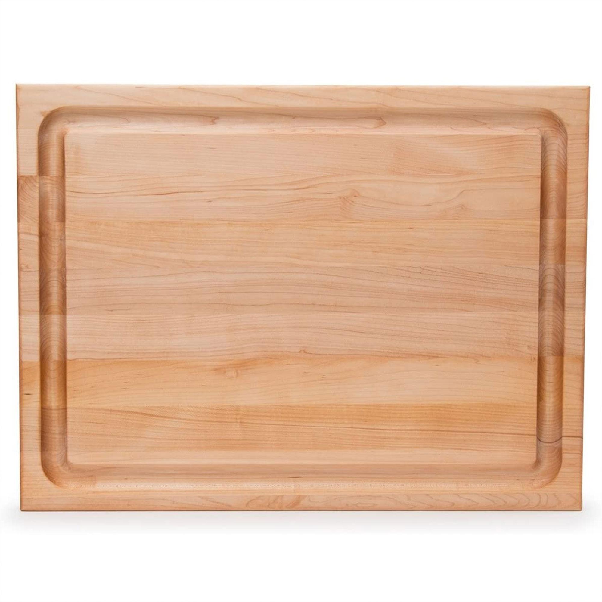 John Boos Chef's Edge Grain 1.5" Maple Cutting/Carving Board with Juice Groove