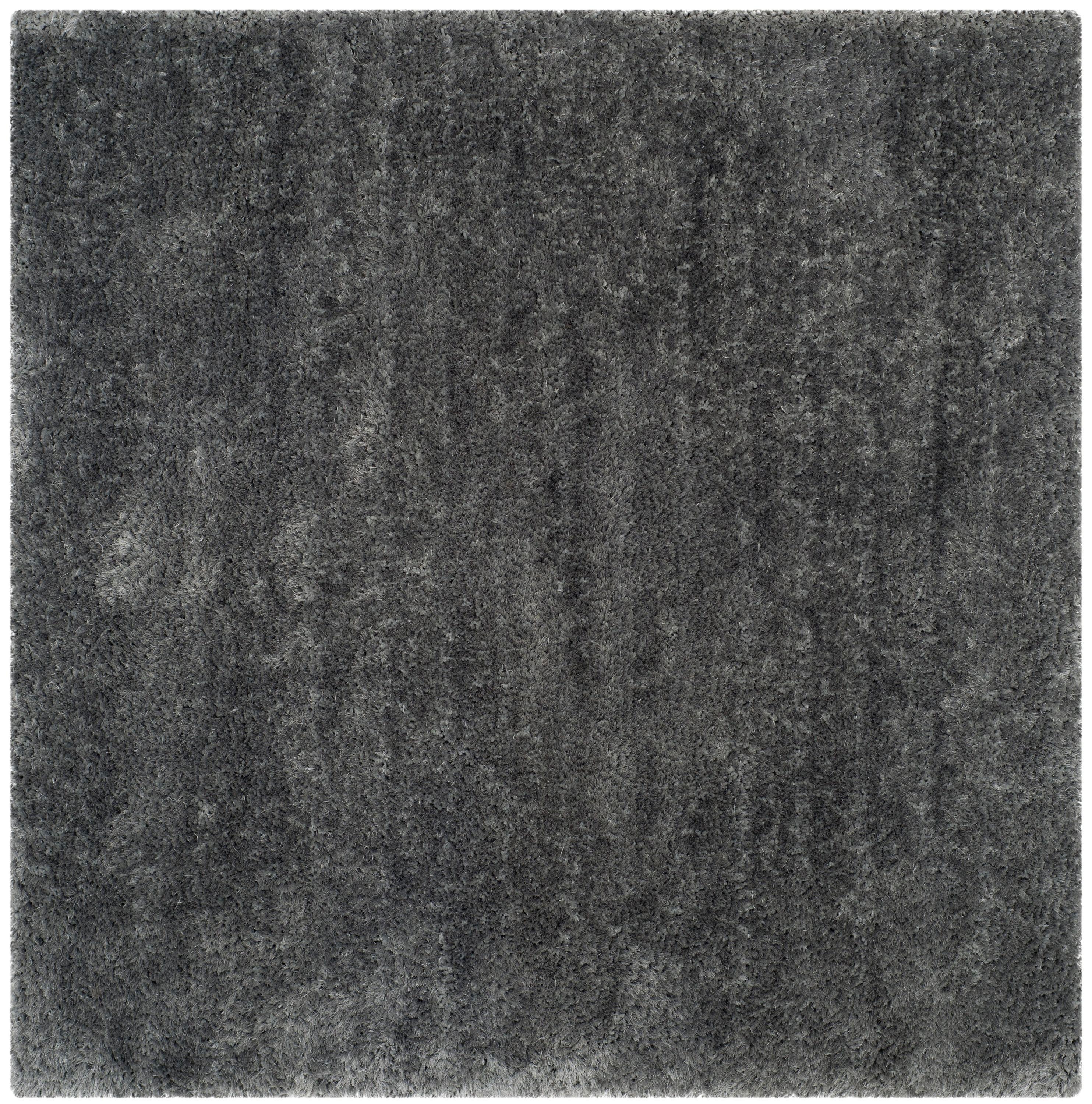 Luxe Shag SGX160 Hand Tufted Indoor Area Rug - Grey - 6'x6' - Safavieh