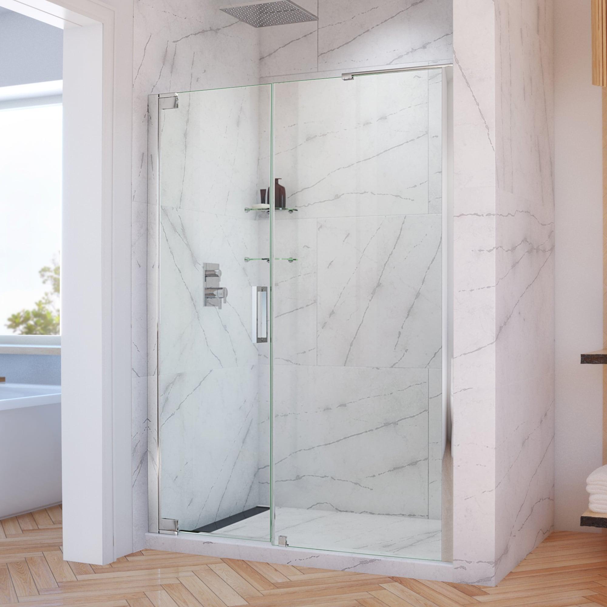 DreamLine Elegance-LS 55" W x 72" H Pivot Frameless Shower Door with ClearMax™ Technology SHDR-4327300-01