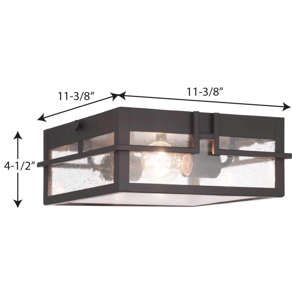 P550038-020-Progress Lighting-Boxwood - Outdoor Light - 2 Light in Modern Craftsman and Modern Mountain style - 11.38 Inches wide by 4.5 Inches high