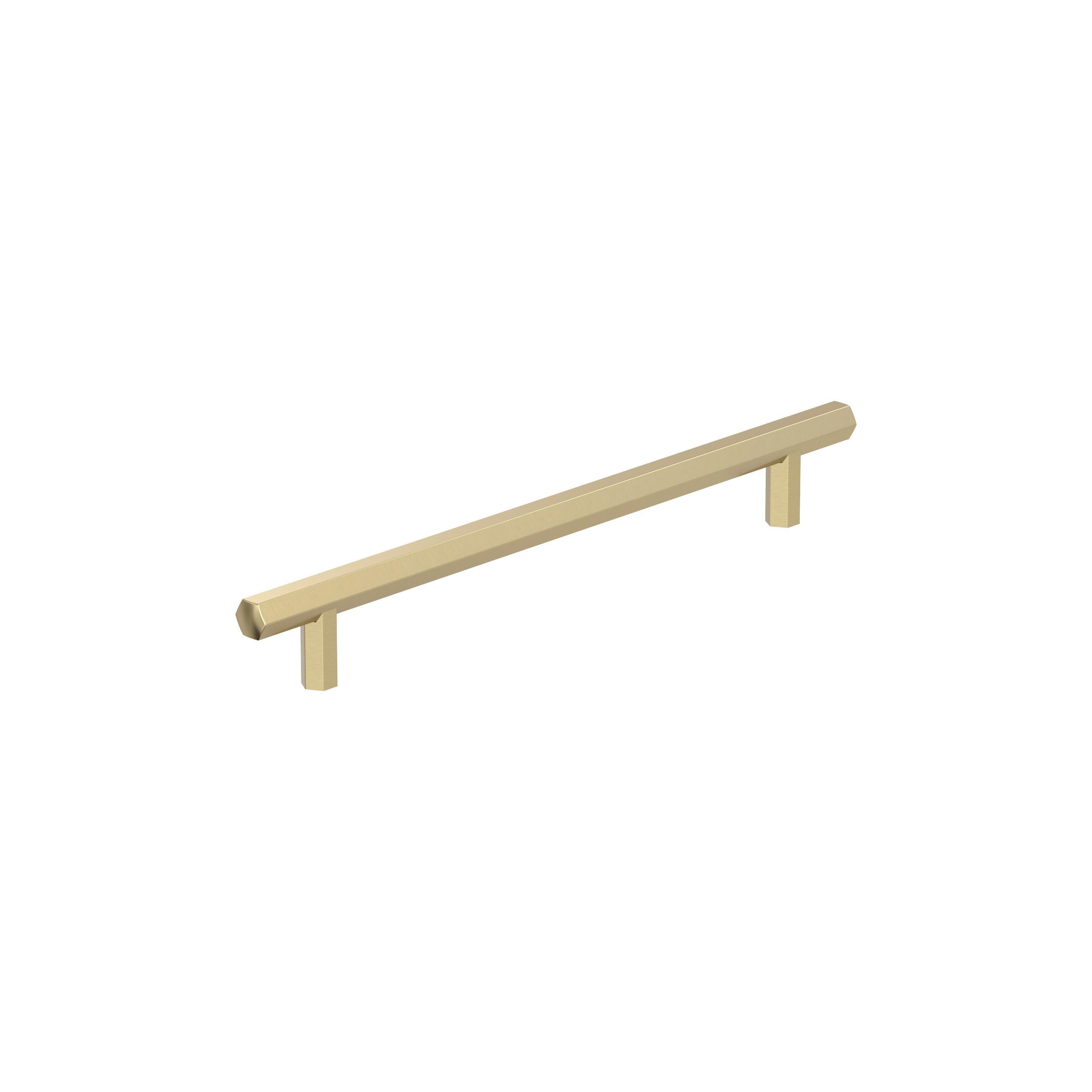 Amerock Caliber 7-9/16 inch (192mm) Center-to-Center Golden Champagne Cabinet Pull