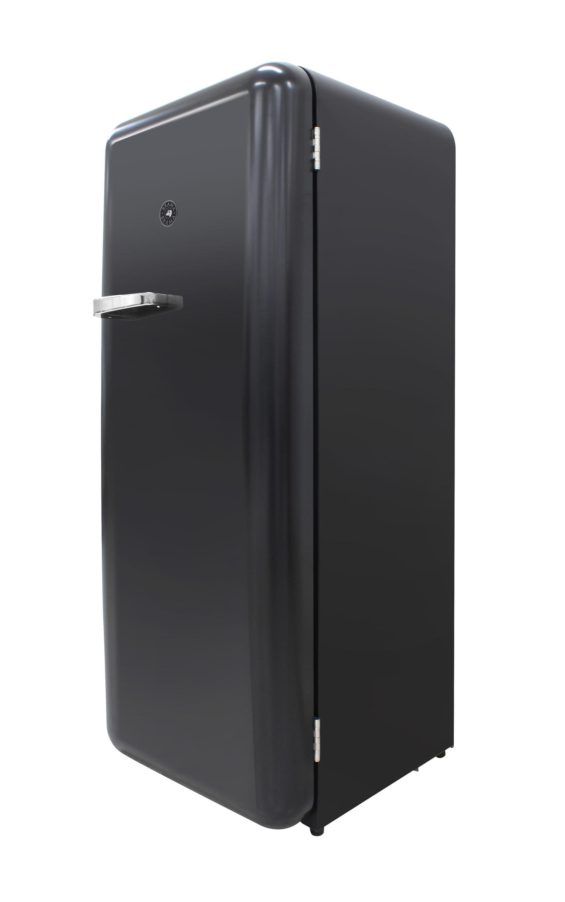 9.2 cu. ft. Freestanding Top Freezer Retro Refrigerator in Black