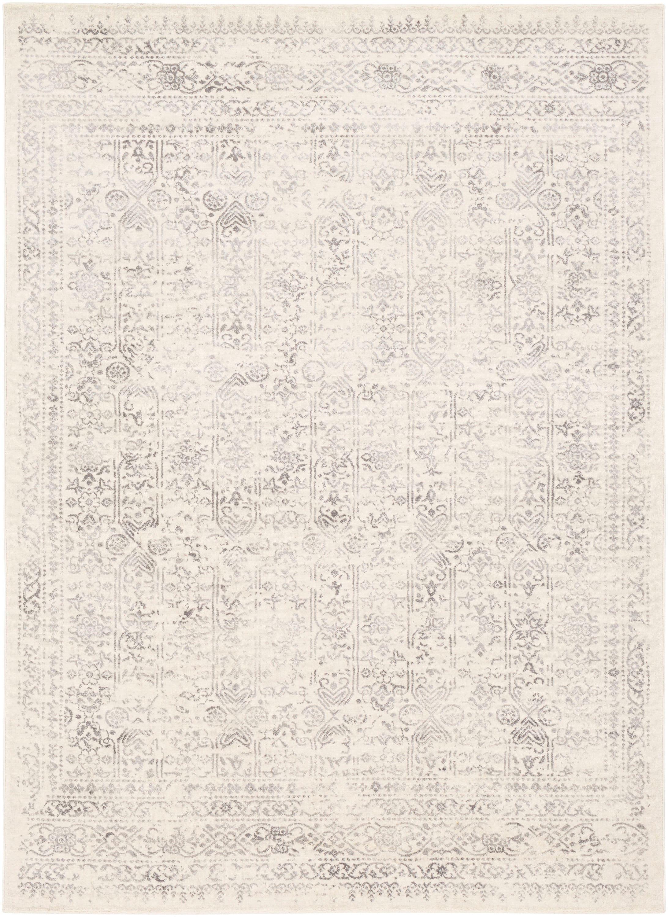 Roma ROM-2308 9' x 12'3" Rug in Light Gray/Cream/Camel