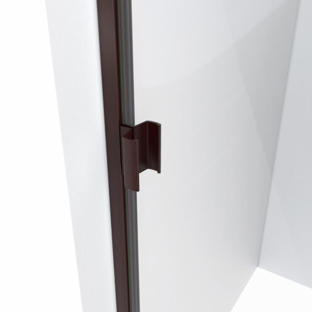 RD 24" W x 66" H Hinged Semi-Frameless Shower Door