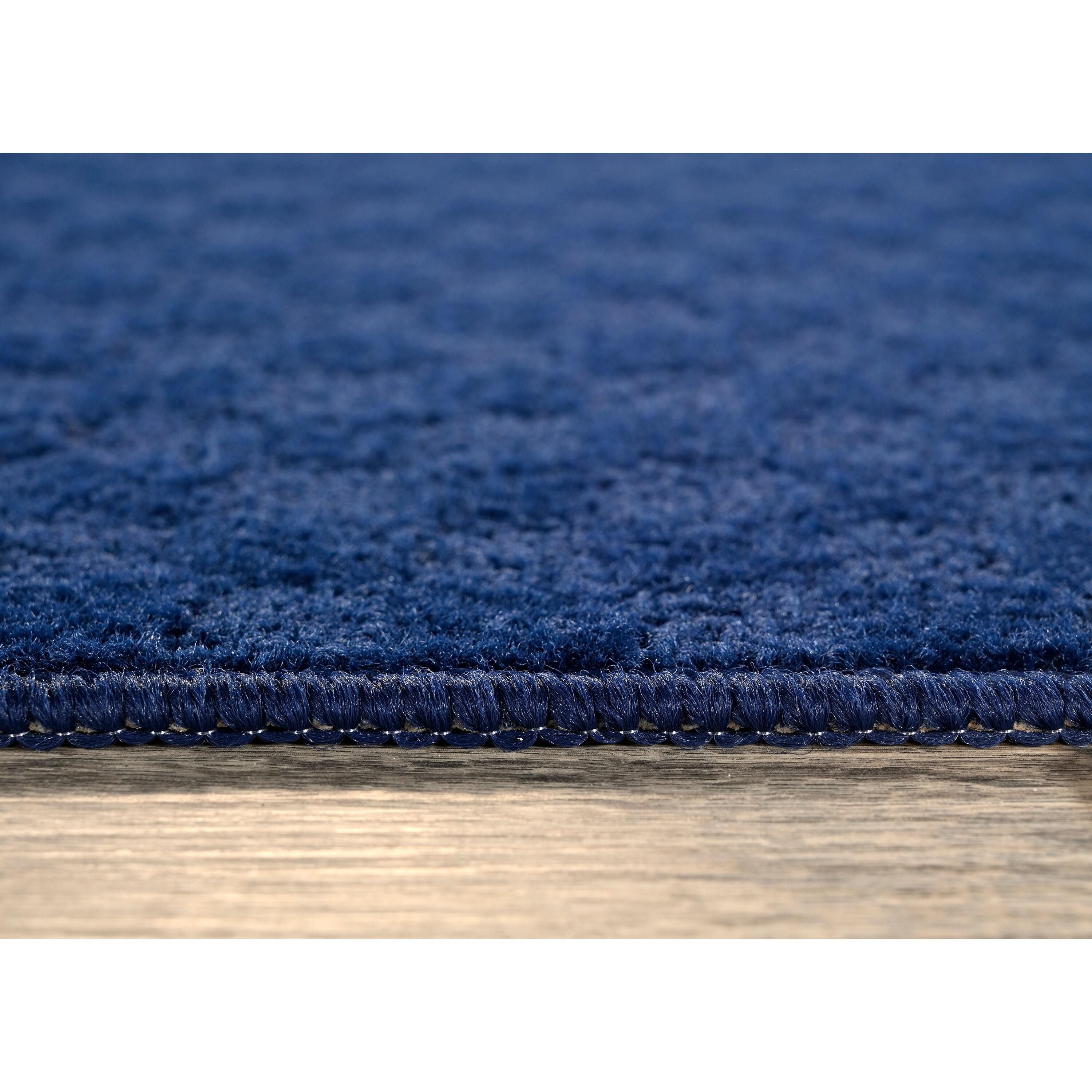 Garland Rug Medallion Navy Indoor Area Rug, 5' x 7'