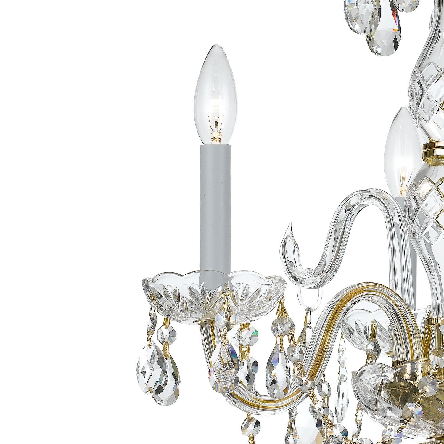 Crystorama Lighting Traditional Crystal 3 - Light Chandelier in  Polished Brass