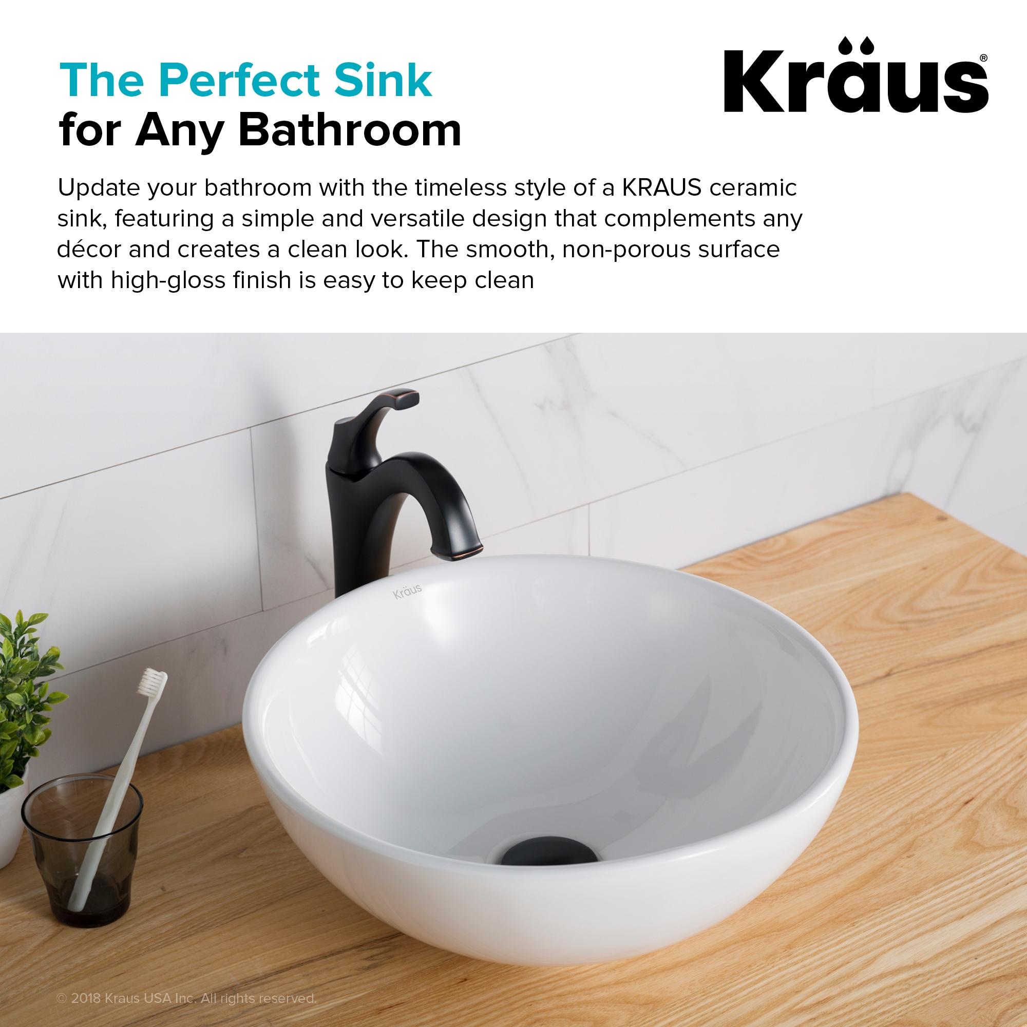 Thin ceramics Circular Vessel Bathroom Sink