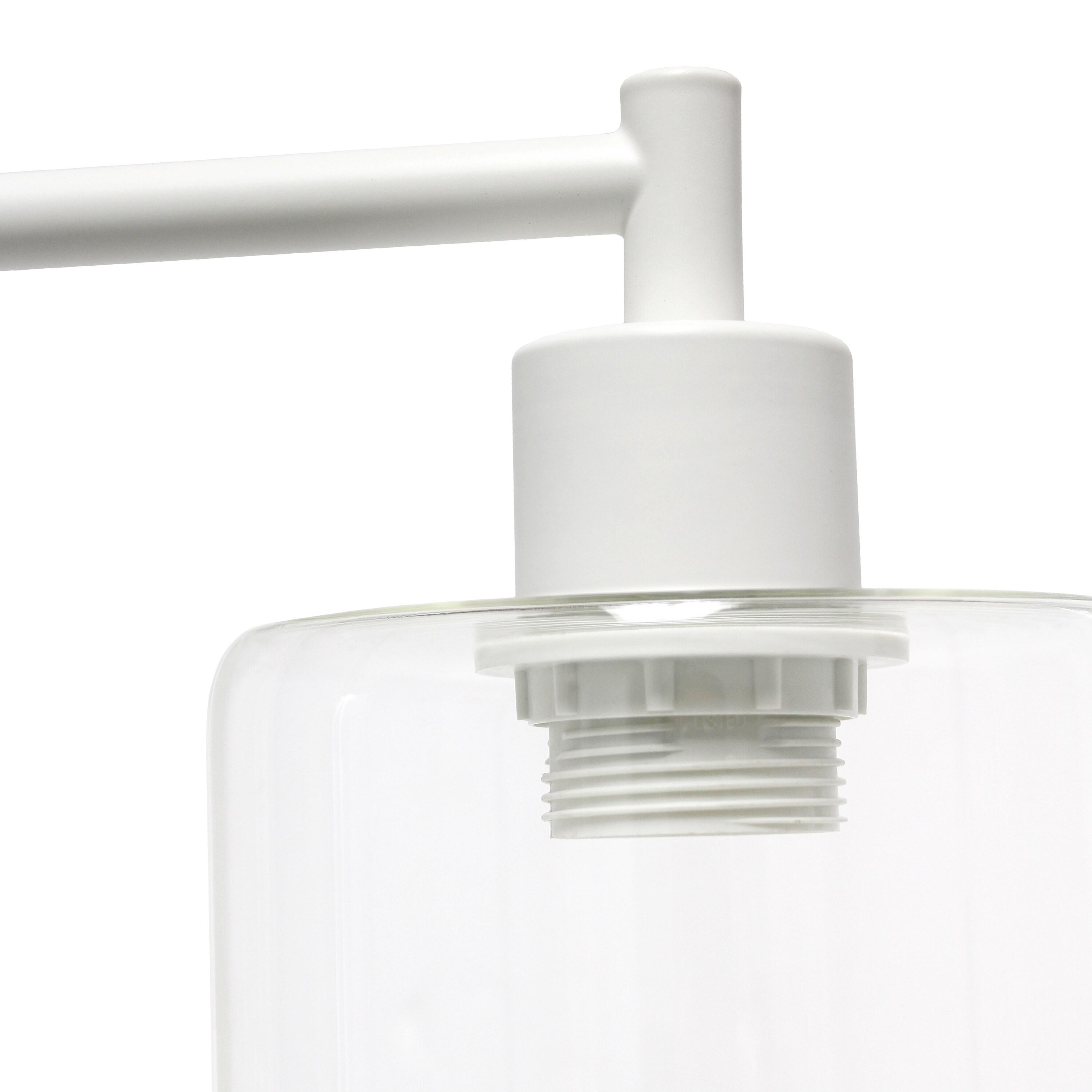 Modern Iron Desk Lamp with USB Port and Glass Shade White - Lalia Home: ETL Listed, No Assembly Required