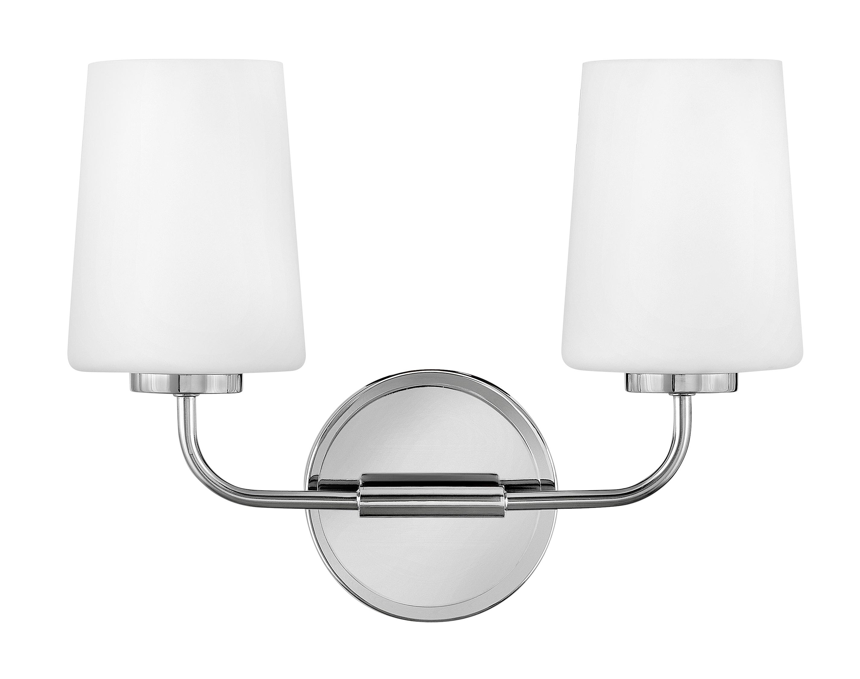 Fitz 2 Light Frosted Dimmable Vanity Light