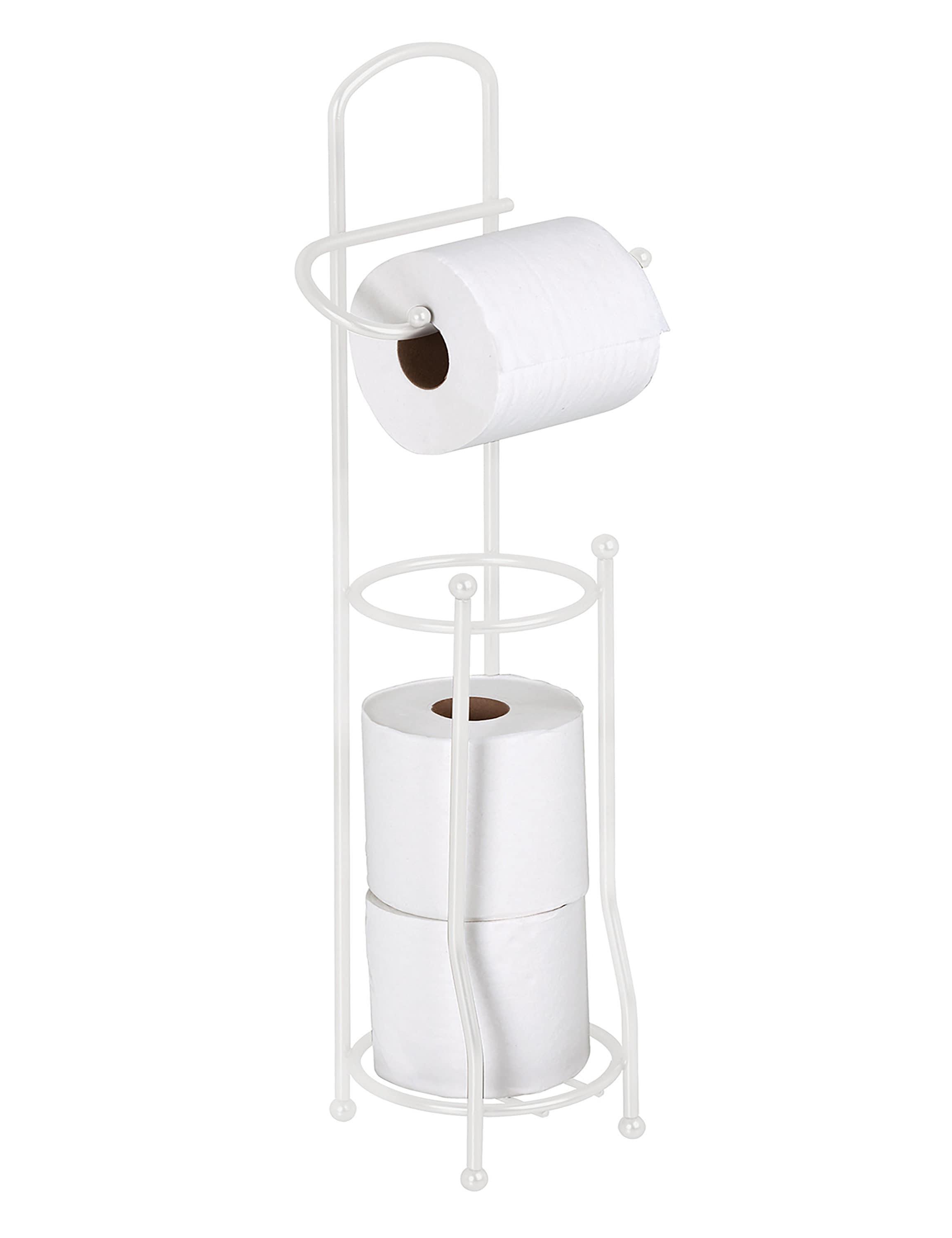 Bath Bliss Toilet Tissue Holder/Dispenser, White