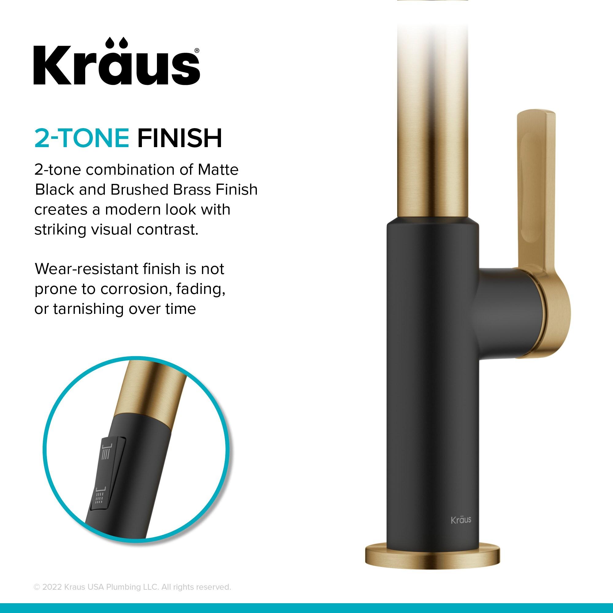 KRAUS Oletto Single Handle Pull Down Kitchen Faucet