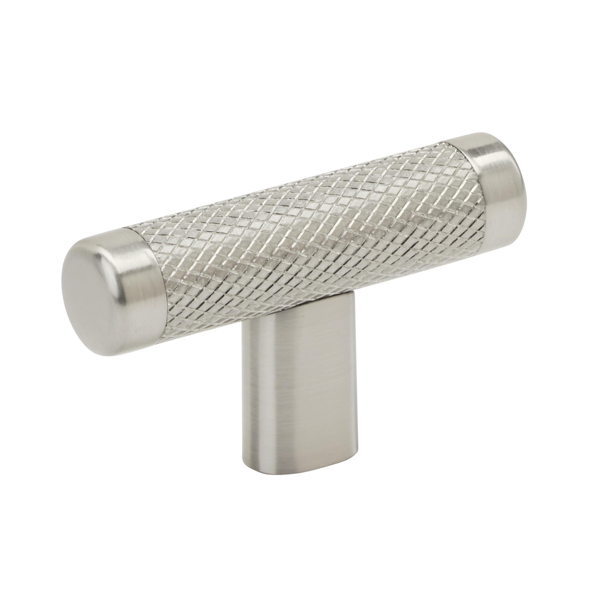 Amerock Bronx 2-5/8 inch (67mm) Length Satin Nickel Cabinet Knob