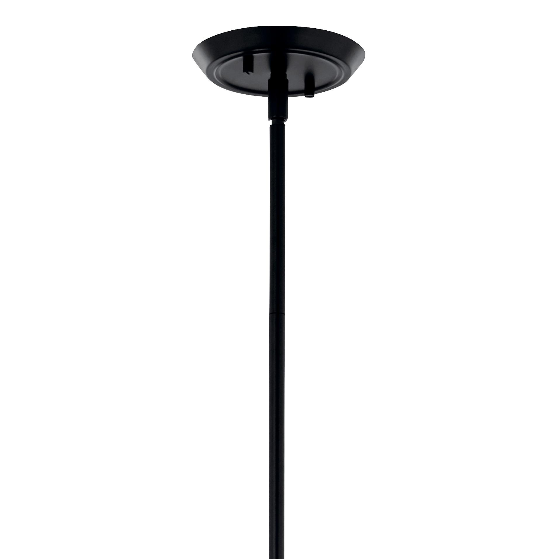 KICHLER Alvaro 8-Light Linear Chandelier, Soft Modern Light in Black, for Dining Room or Kitchen (24.25" x 11.5" x 45.5"), 52693BK