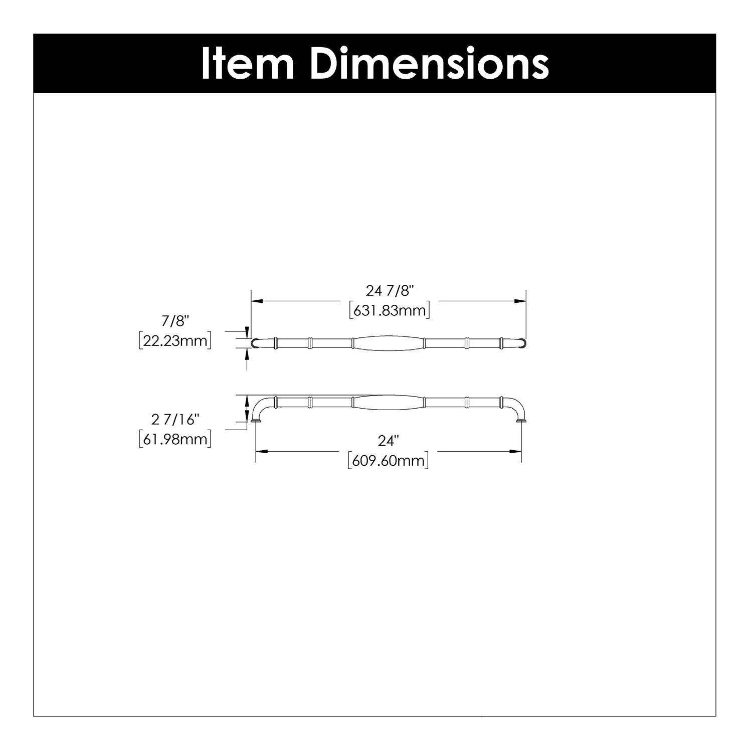 Hickory Hardware Williamsburg 24" Center to Center Appliance Pull