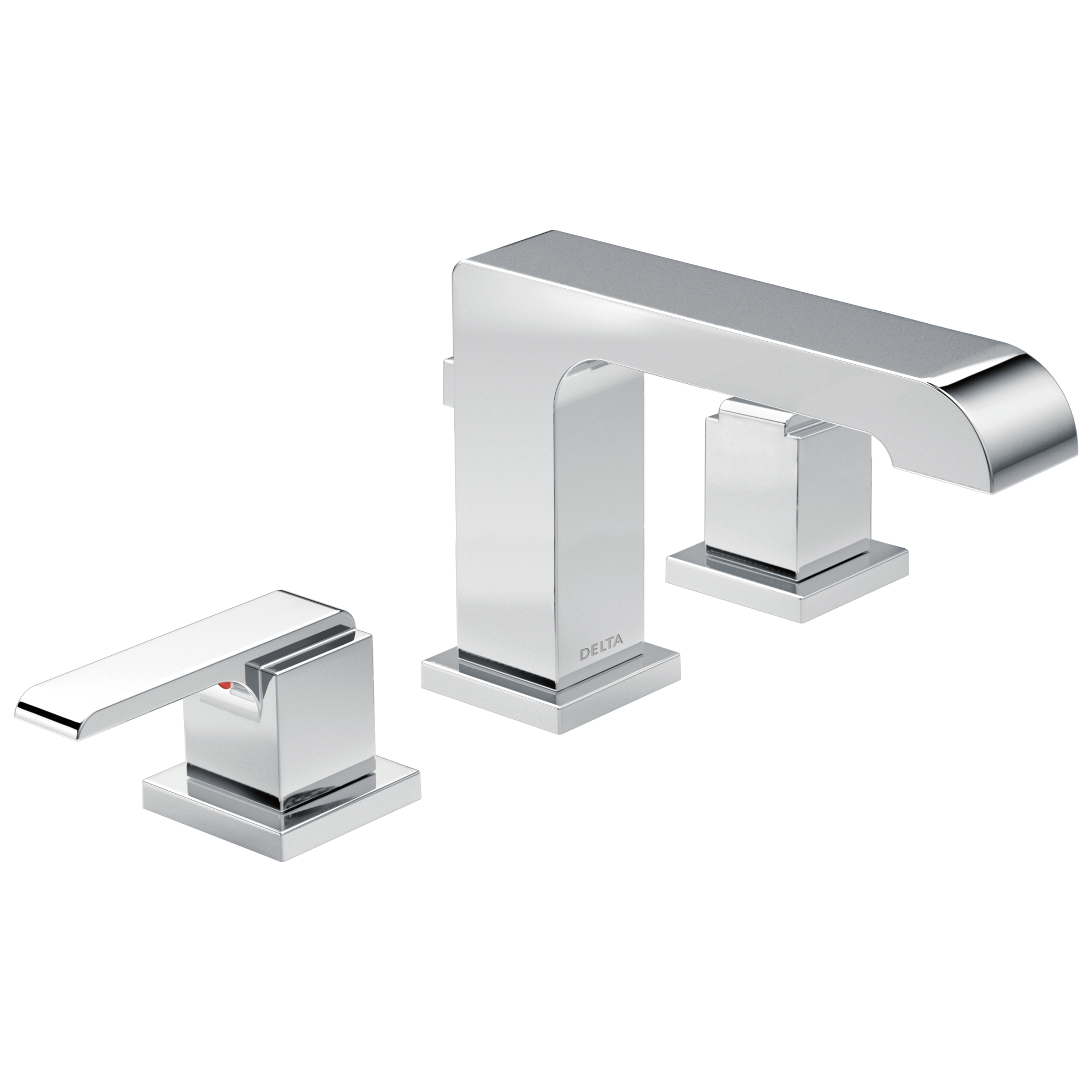 Ara Widespread Bathroom Faucet 3 Hole, 2-handle Bathroom Sink Faucet with Drain Assembly