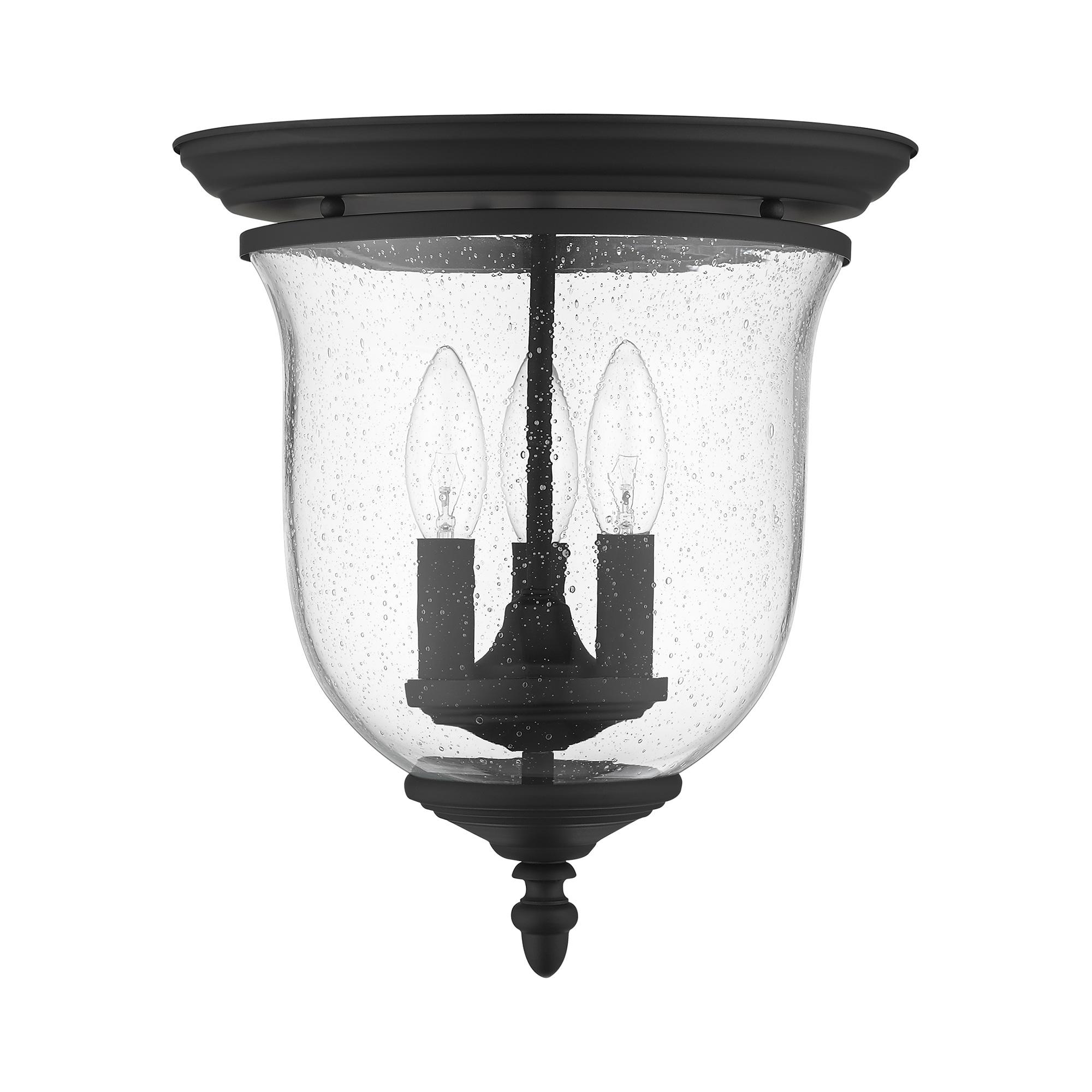 Livex Lighting Legacy 3 - Light Flush Mount in  Black