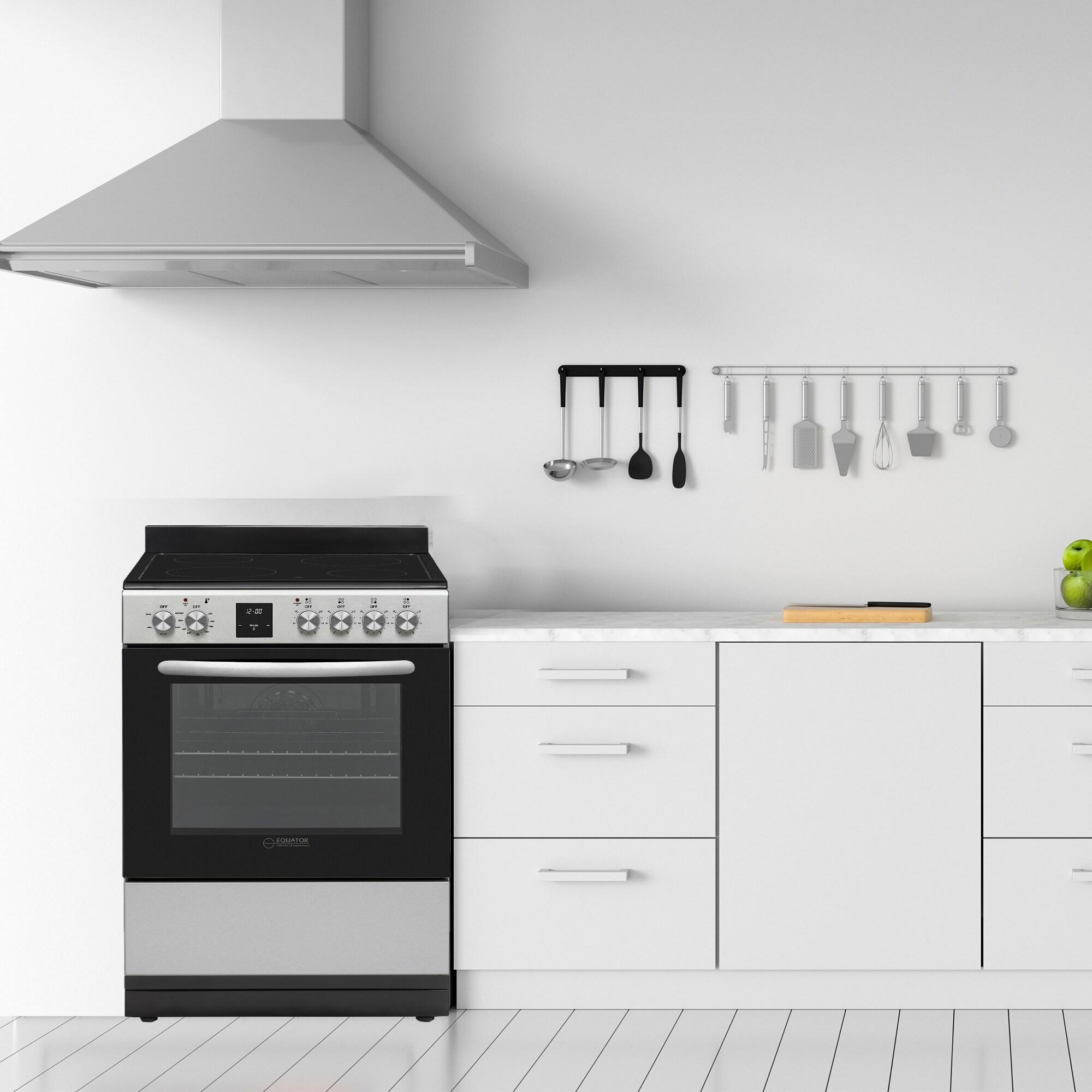 Equator Advanced Appliances Equator 24 Freestanding Electric Cooking Range in Stainless with Convection Oven