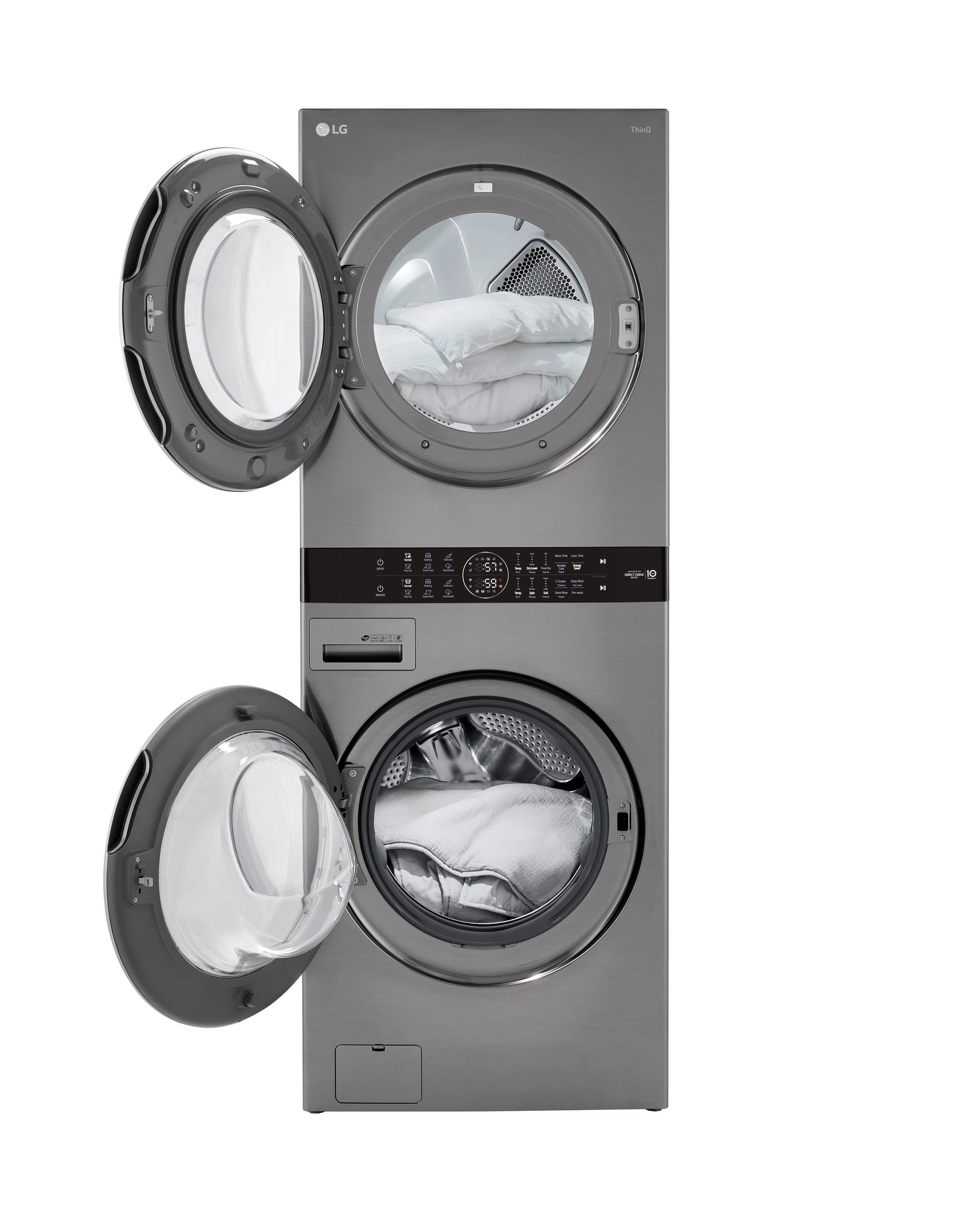 LG LG Single Unit Front Load WashTower with Center Control Washer and 7.4 cu. ft. Electric Dryer, 4.5 cu. ft. WKE100HVA
