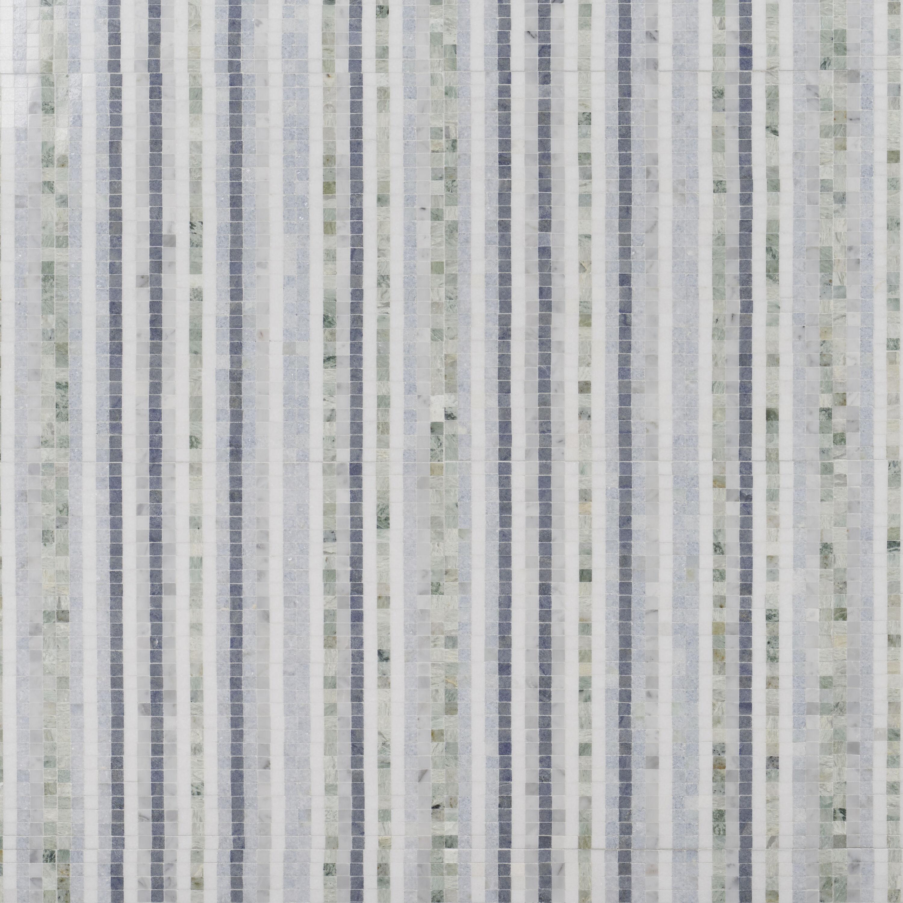 Bond Tile Minute 12" x 12" Marble Grid Wall & Floor Tile