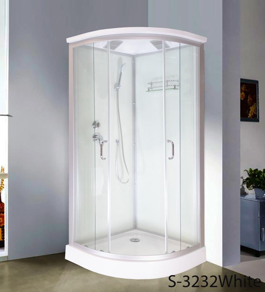 Heirloom Shower Kit S-3636 White (Left-Hand)