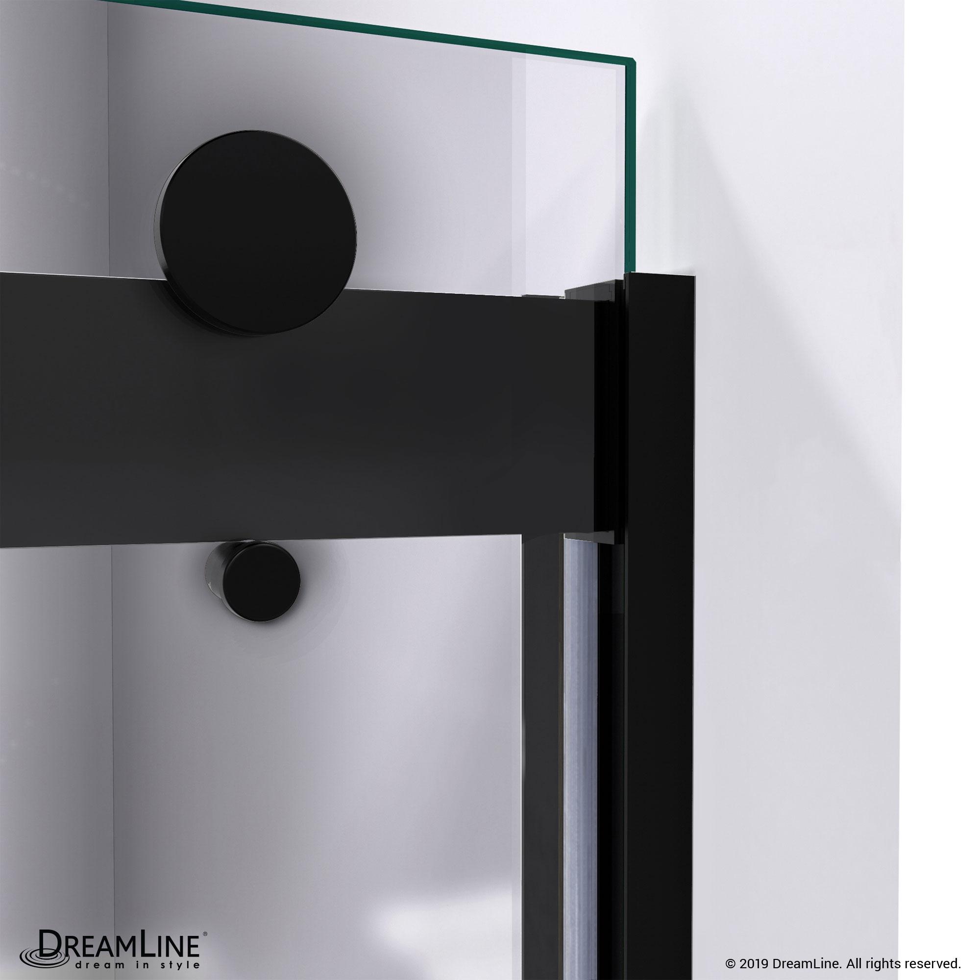 Sapphire 56" W x 76" H Frameless Shower Door
