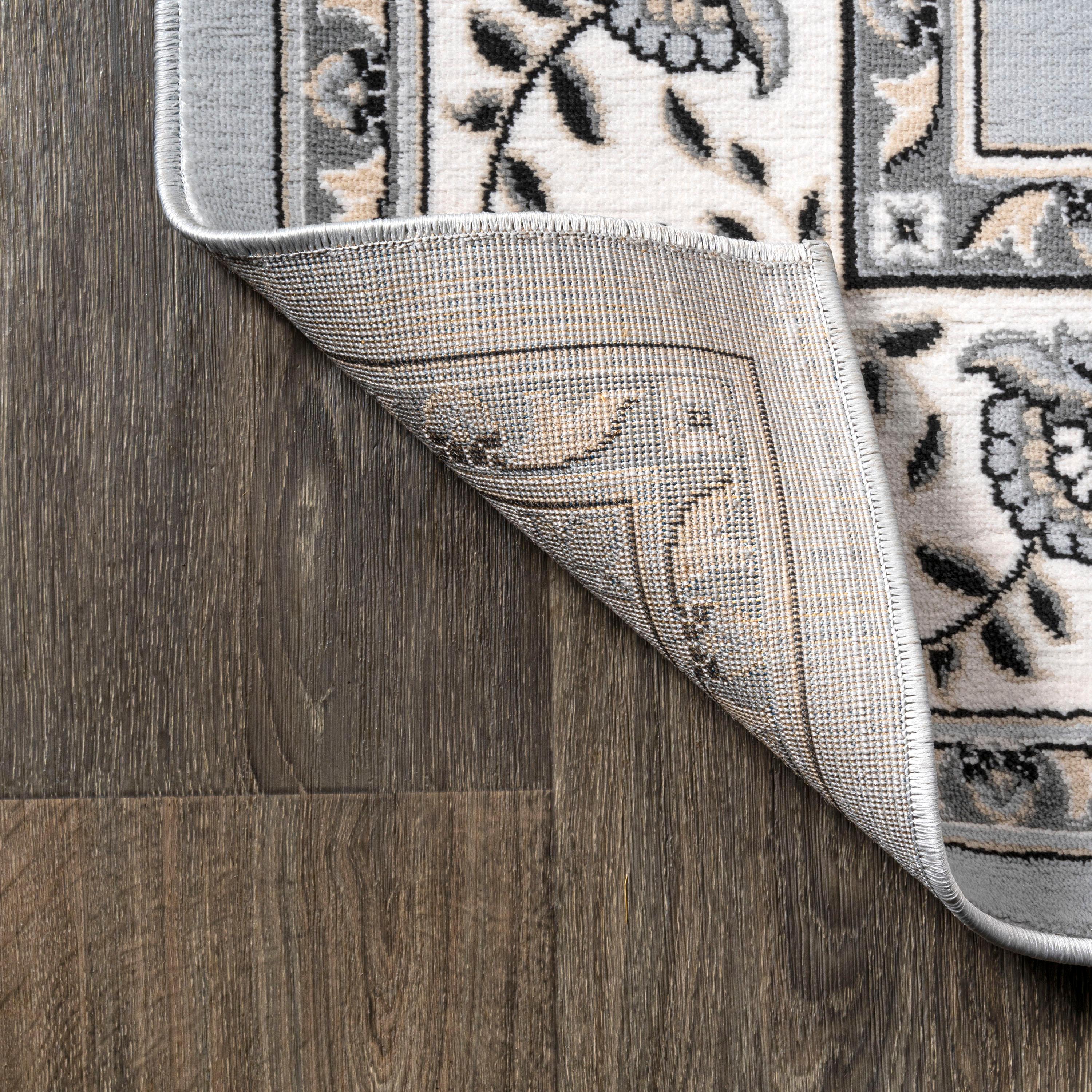 8'x 10' Cherie French Cottage Area Rug, Light Gray/Cream - JONATHAN Y
