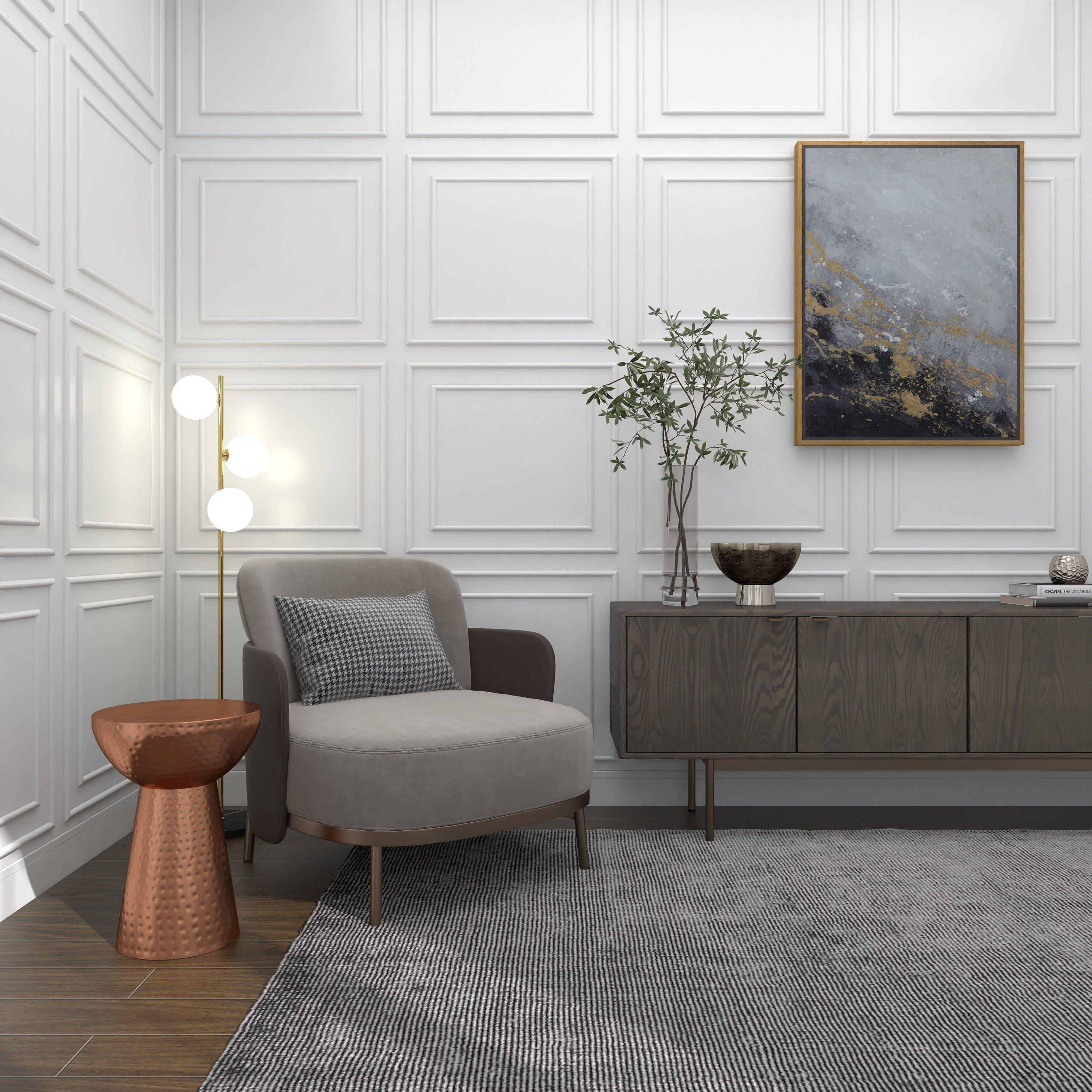 Ivy Bronx Dolina Metal Handmade Side End Accent Table with Hammered Design