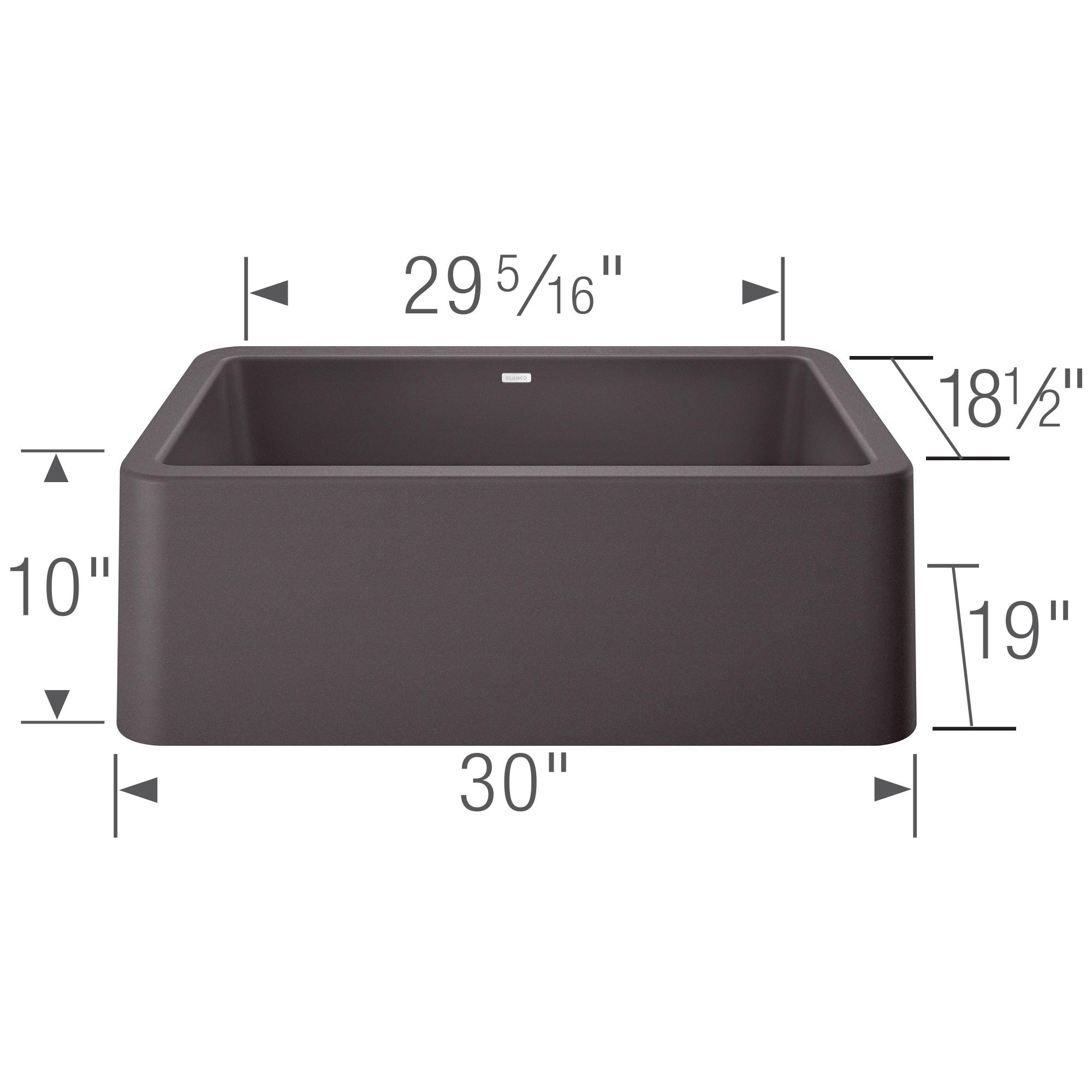 Ikon SILGRANIT 30" L x 19" W Farmhouse Sink