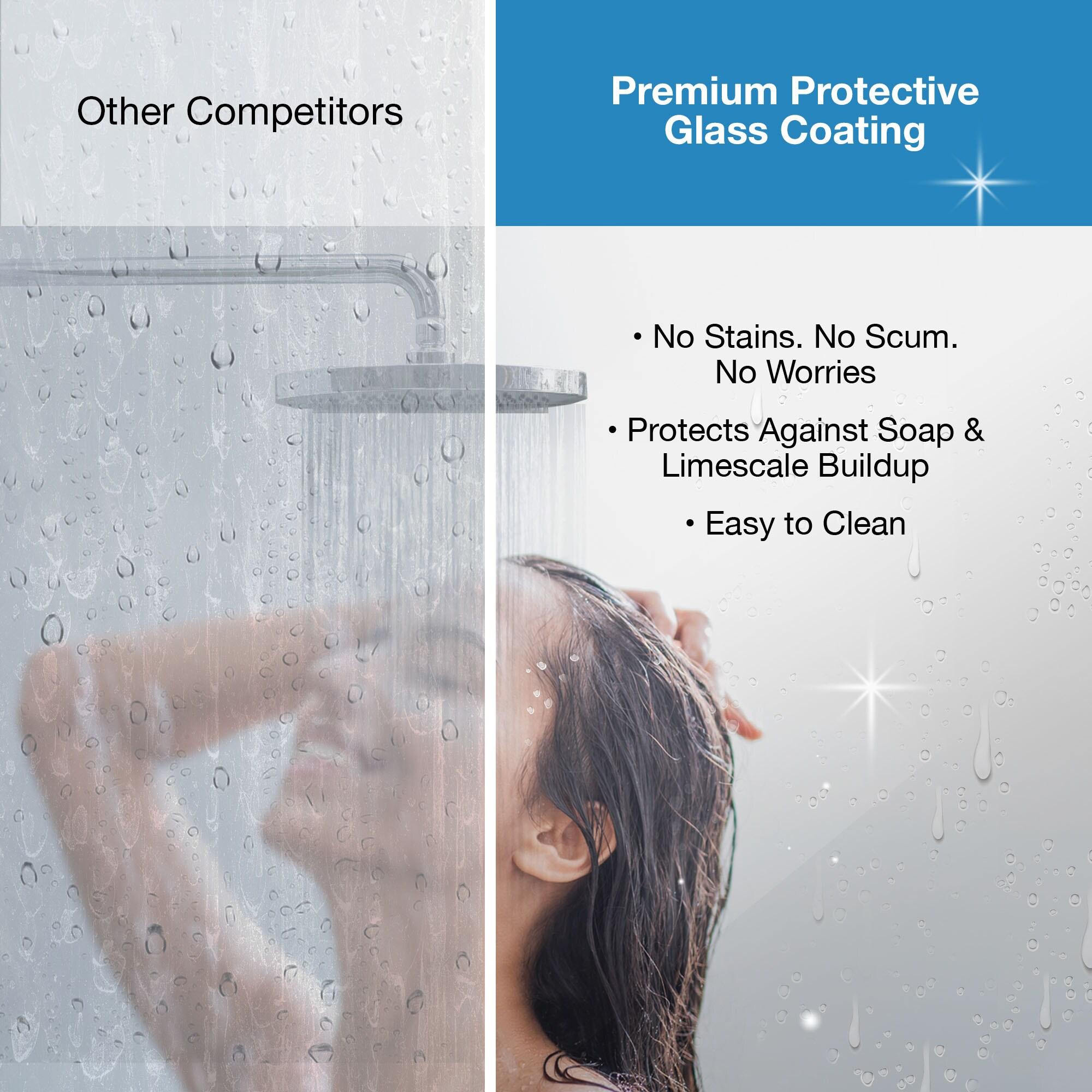 OVE Decors Pasadena 33 3/4 To 35 3/4 In. W X 72 In. H Alcove Frameless Pivot Shower Door , 2025