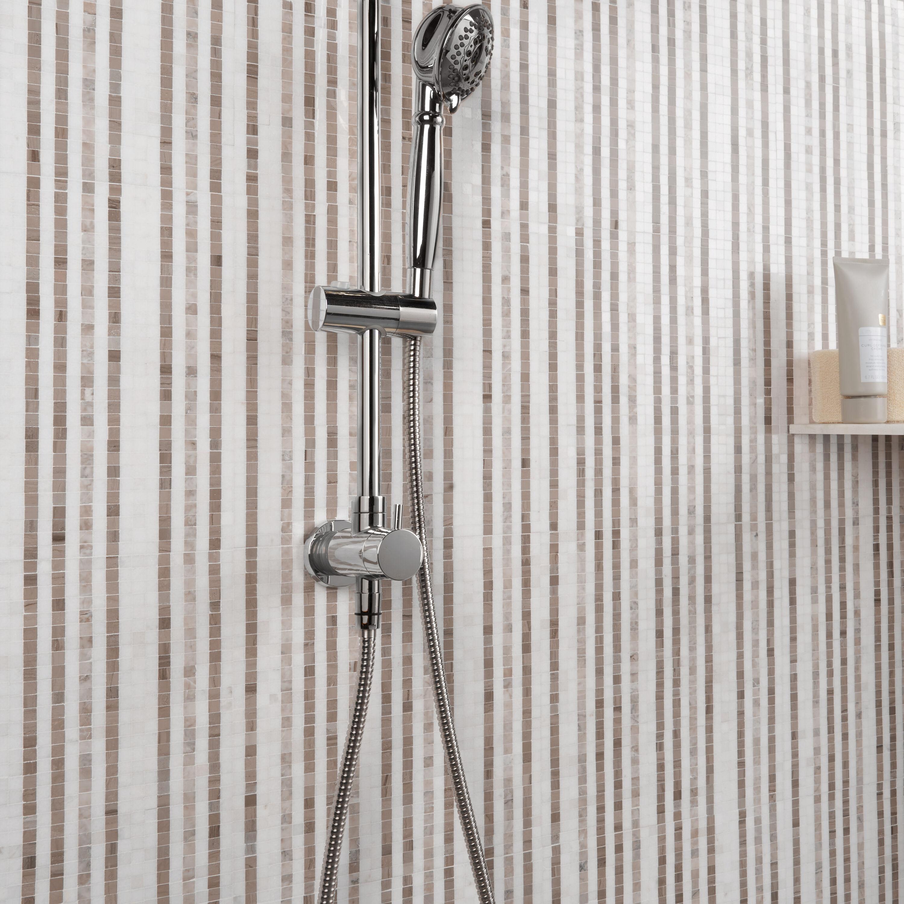 Minute 12" x 12" Marble Grid Wall & Floor Tile