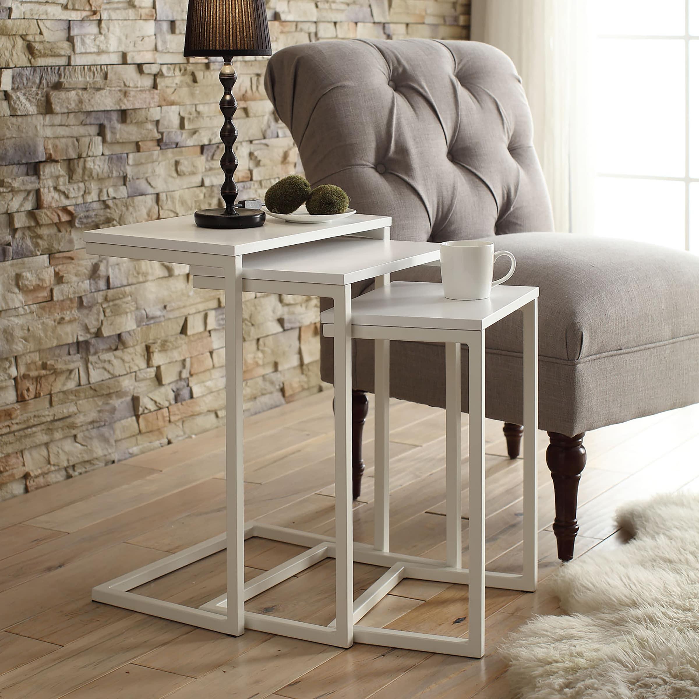 Carolina Living Caroline Nesting Table Set White