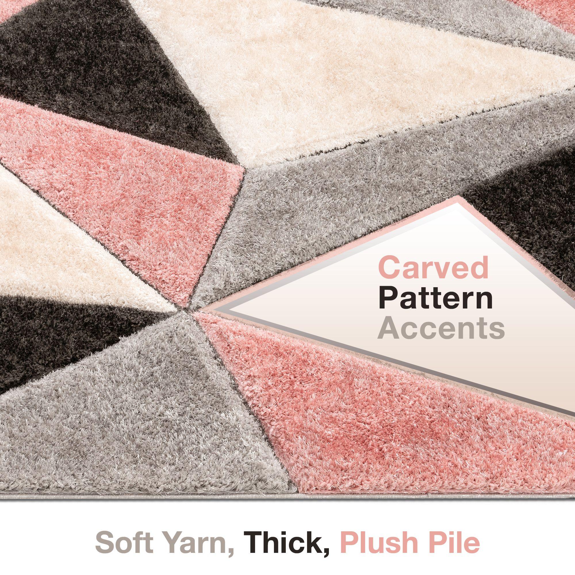 Cobina Shag Blush/Cream Area Rug