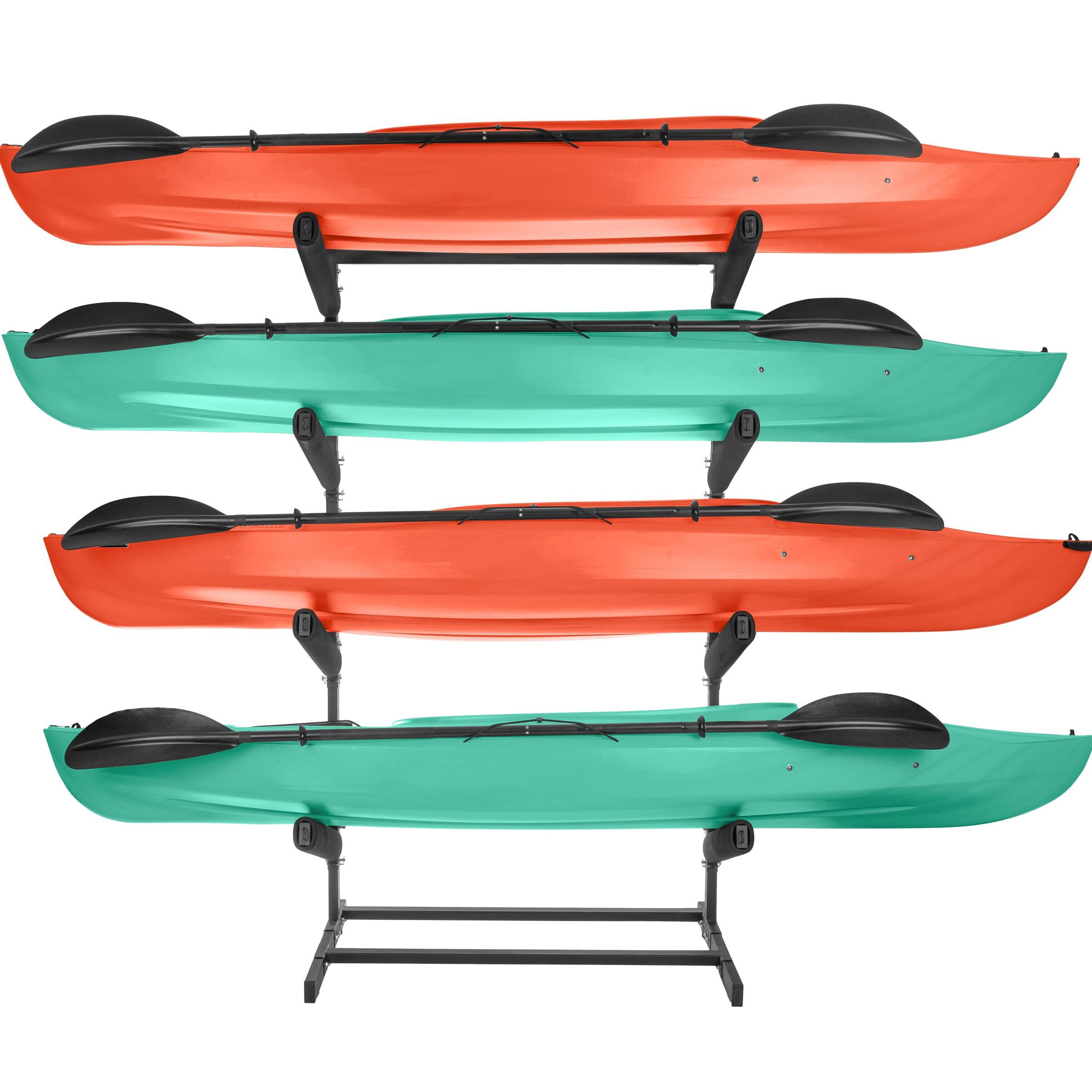 Rad Sportz 4-Level Freestanding Kayak Rack, Black