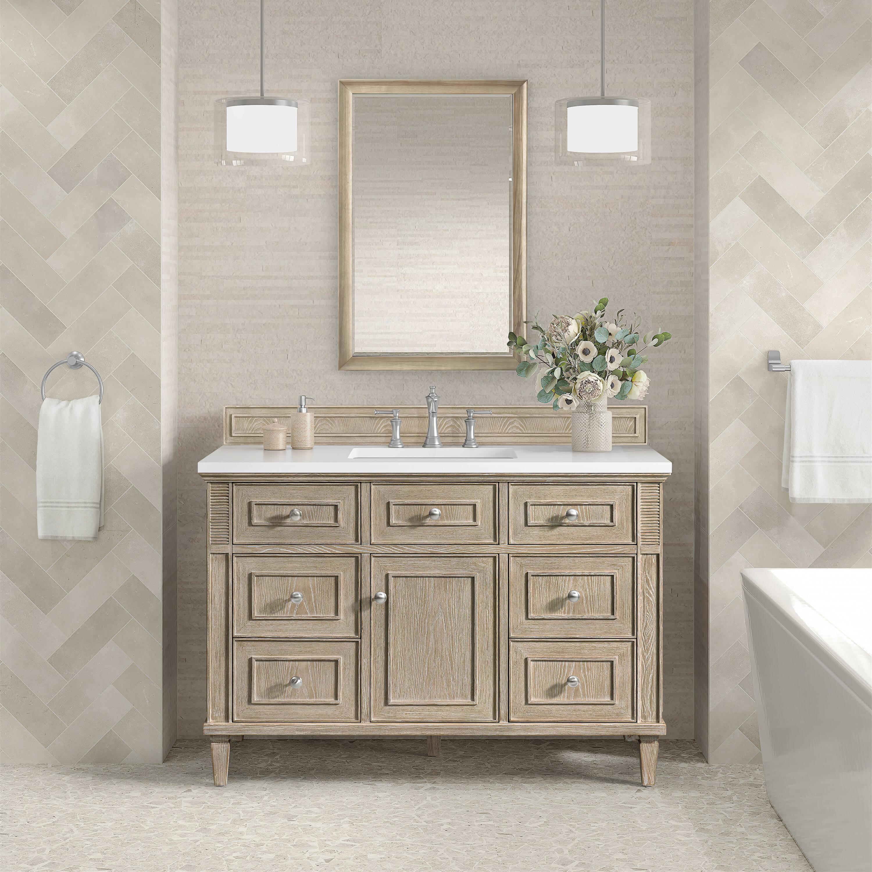 Glenbrooke Solid Wood Flat Wall Mirror