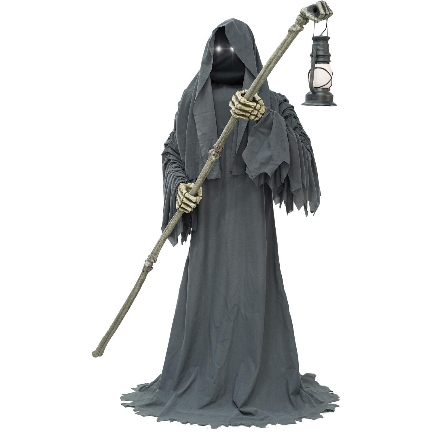Haunted Hill Farm 6-Ft. Tall Motion-Activated Ghostly Guide Premium Talking Halloween Animatronic & Reviews | Wayfair