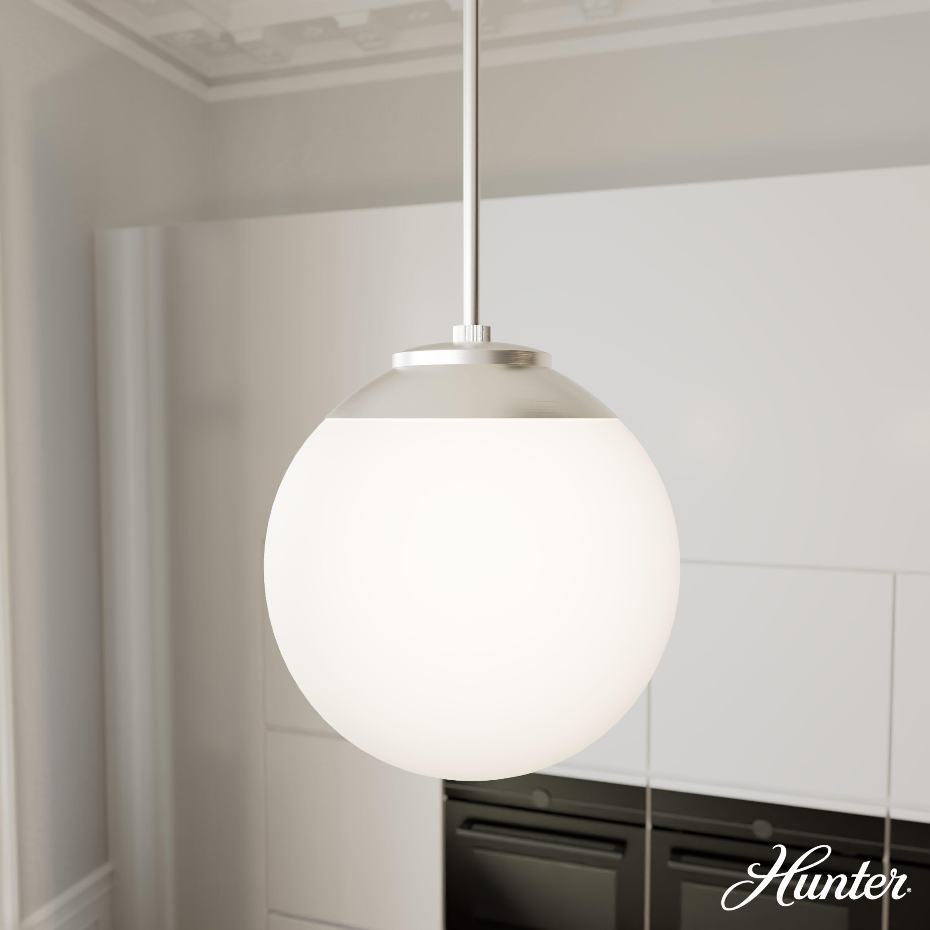 Hunter Fan Hepburn 1 - Light Sphere Globe Pendant