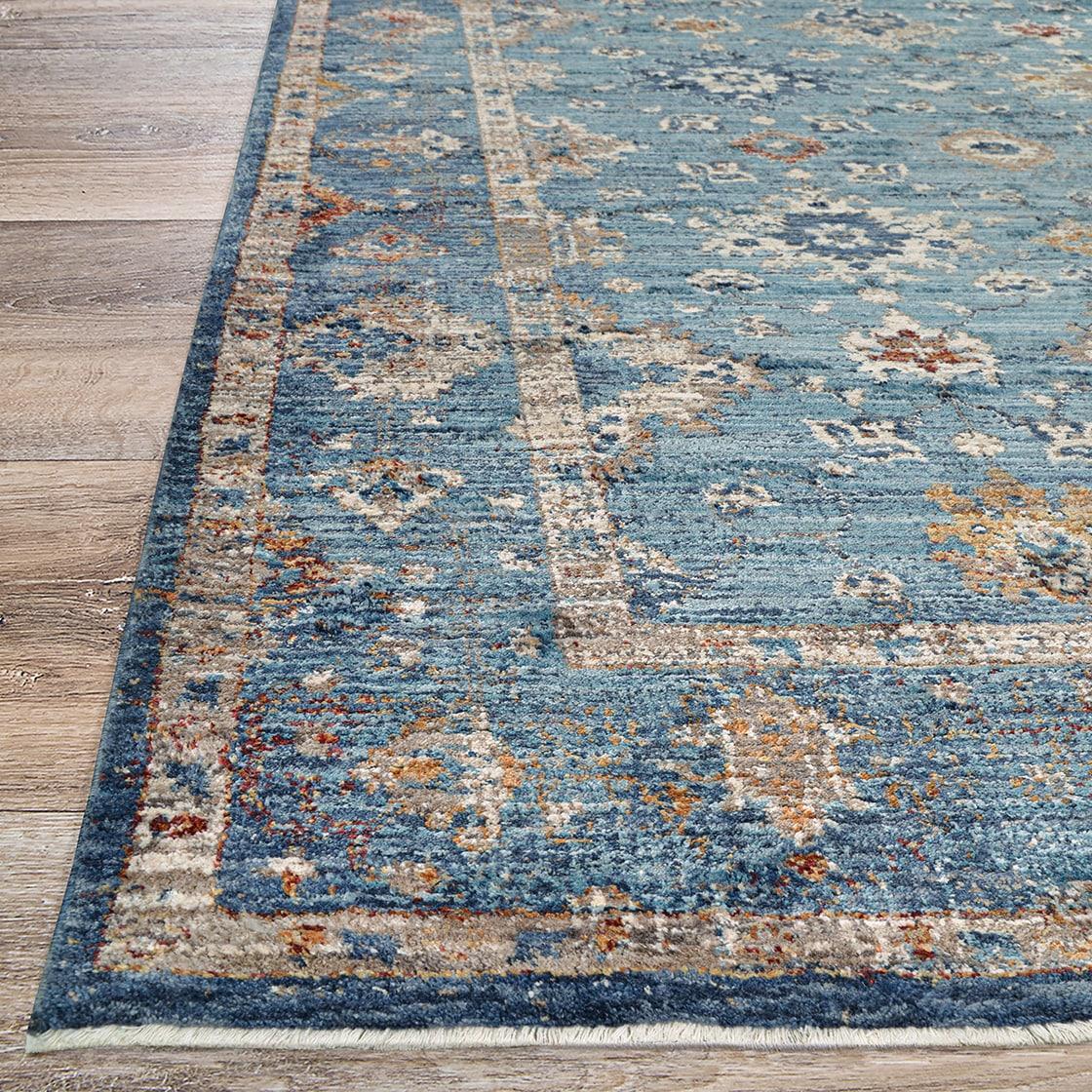 Couristan Nostalgia Antique Oushak Area Rug, Denim, 5'3" x 7'6"