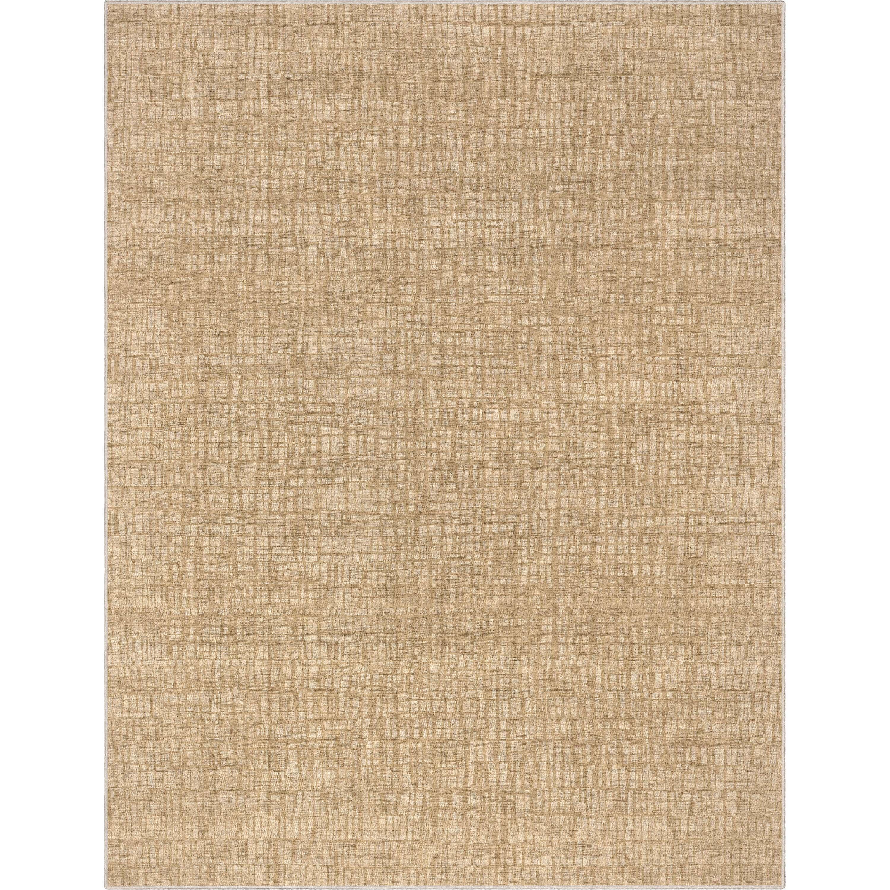 Nuzzo Nightscape Modern Geometric Flat-Weave Beige Area Rug