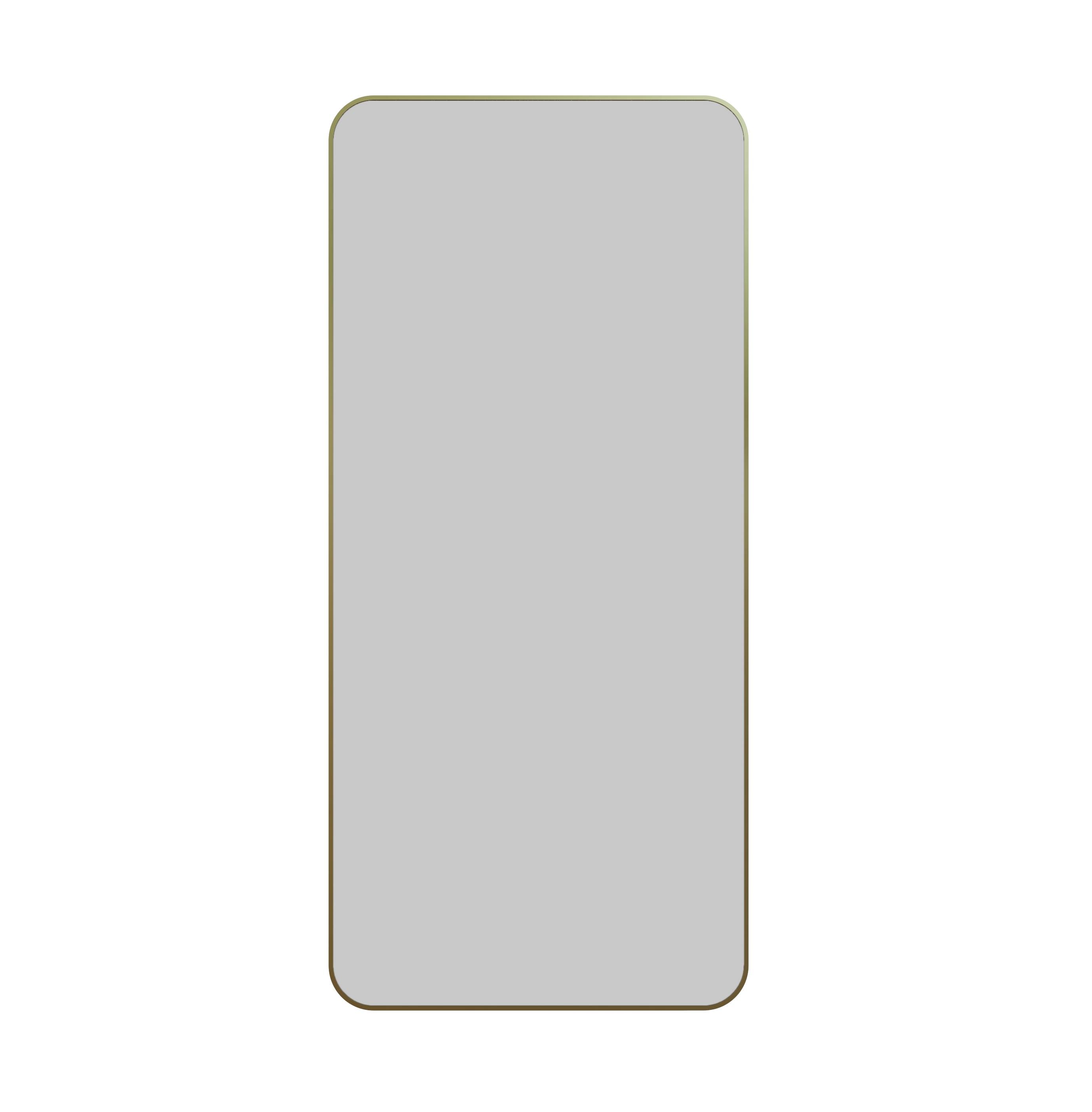 Trinity 22 in. x 48 in. Square Radius Mirror