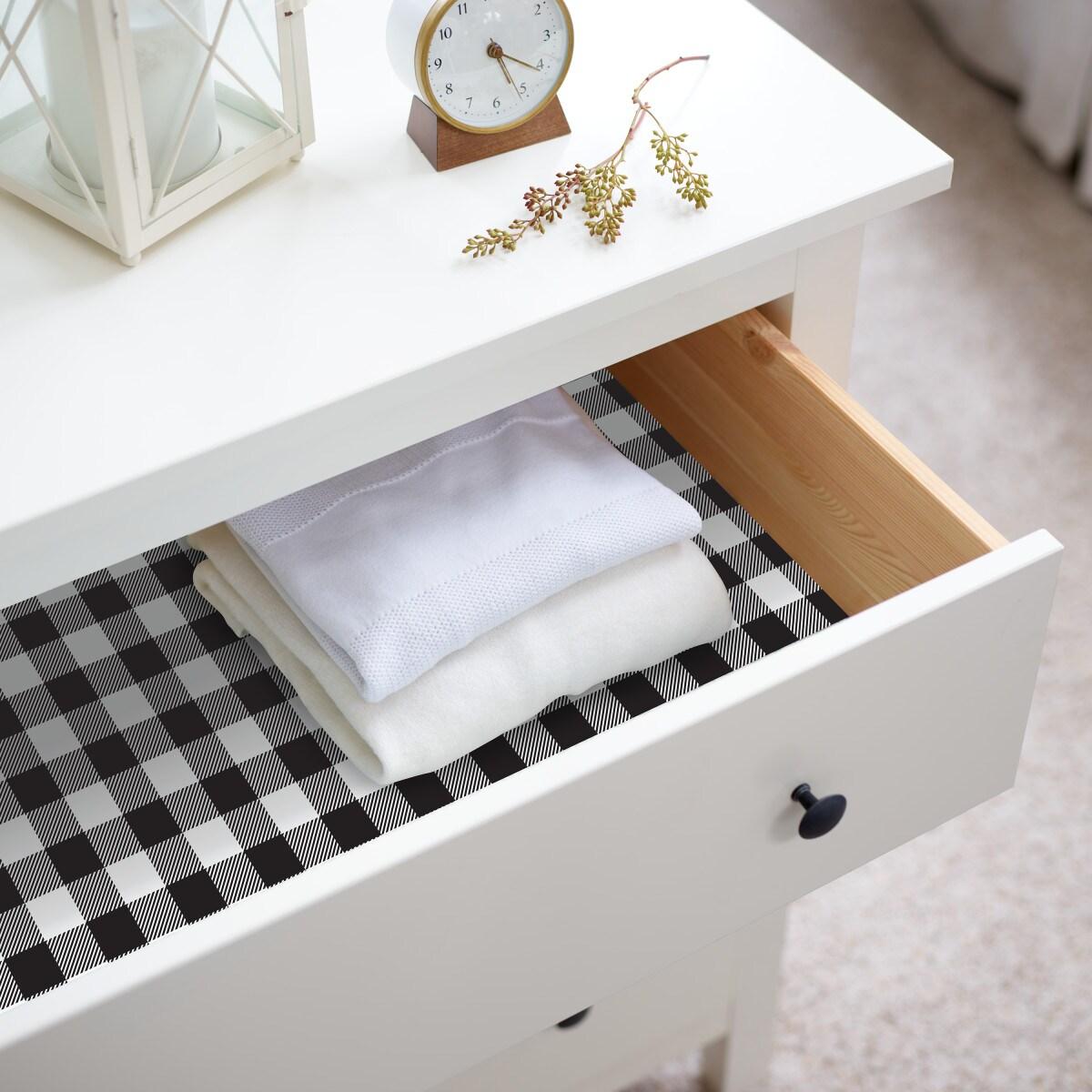 EasyLiner Premium Peel & Stick Wallpaper, Black Gingham 20 in. x 18 ft.