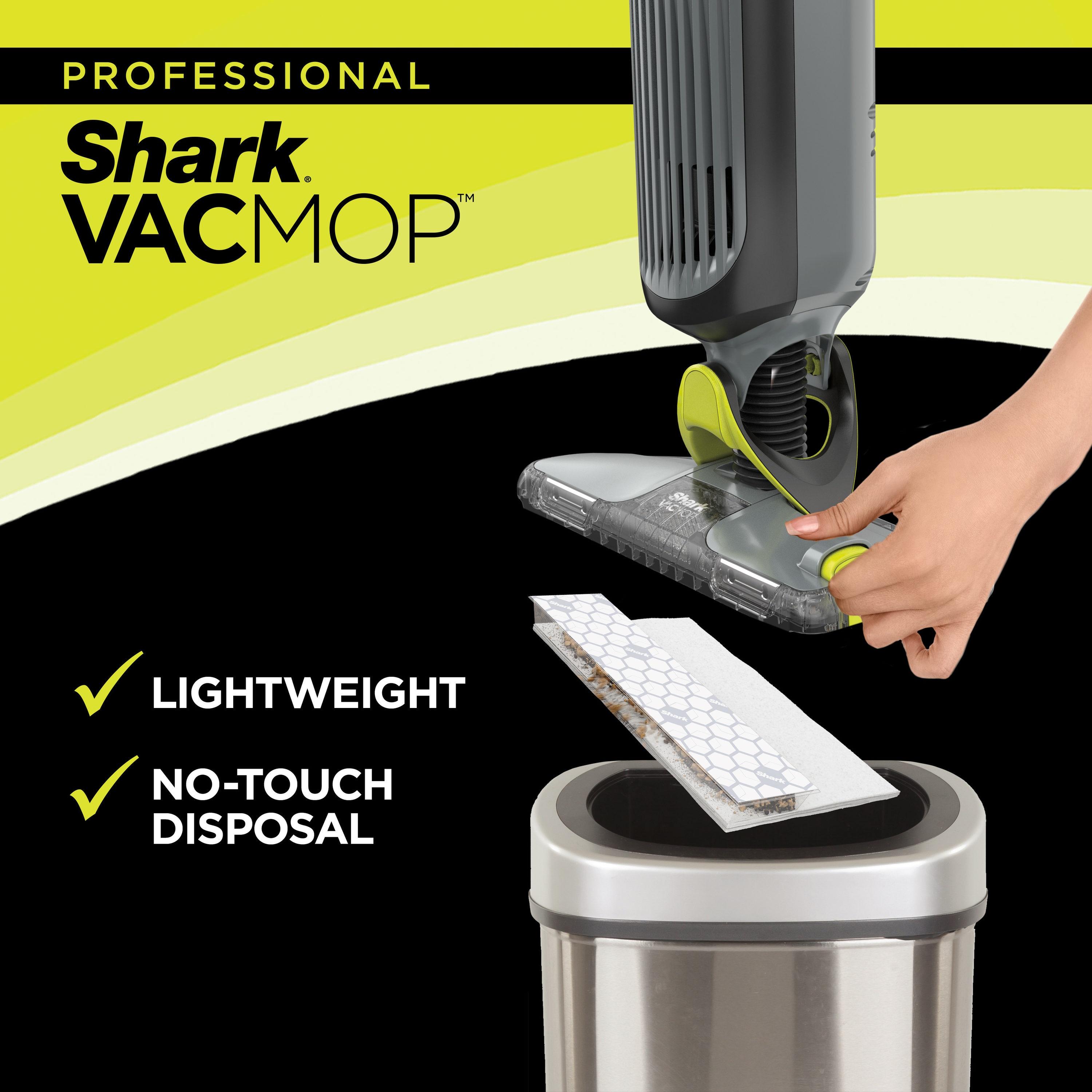 Shark Vacmop Pro Cordless Hard Floor Disposable Pad Vacuum Mop, Charcoal Gray