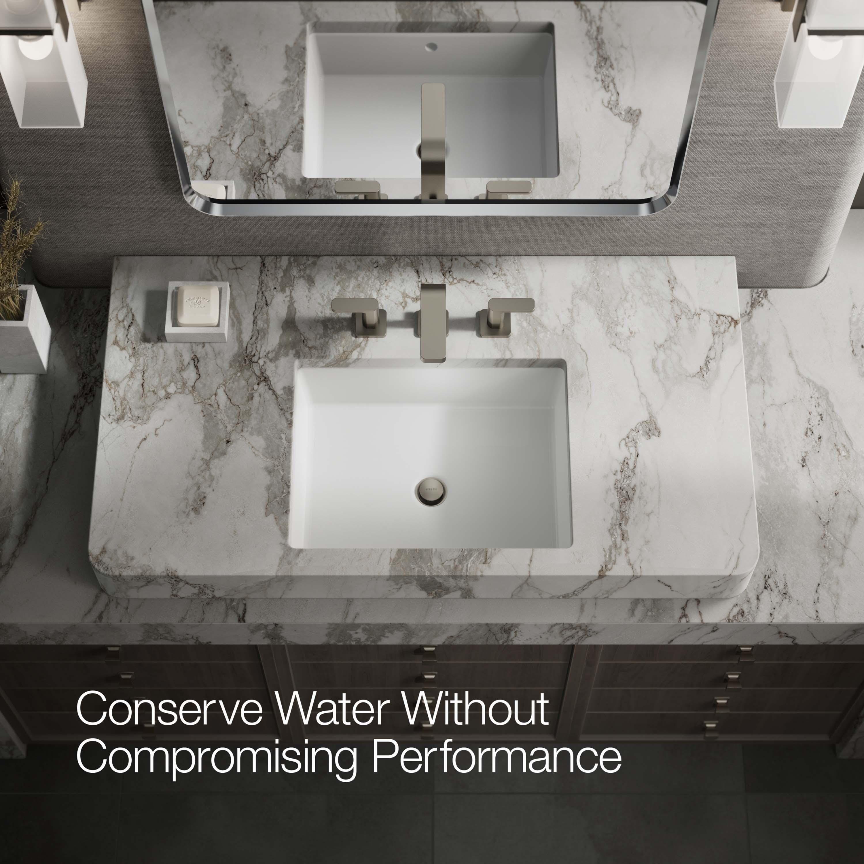 Kohler ® Parallel ® Widespread Nickel Bathroom Sink Faucet and Handles