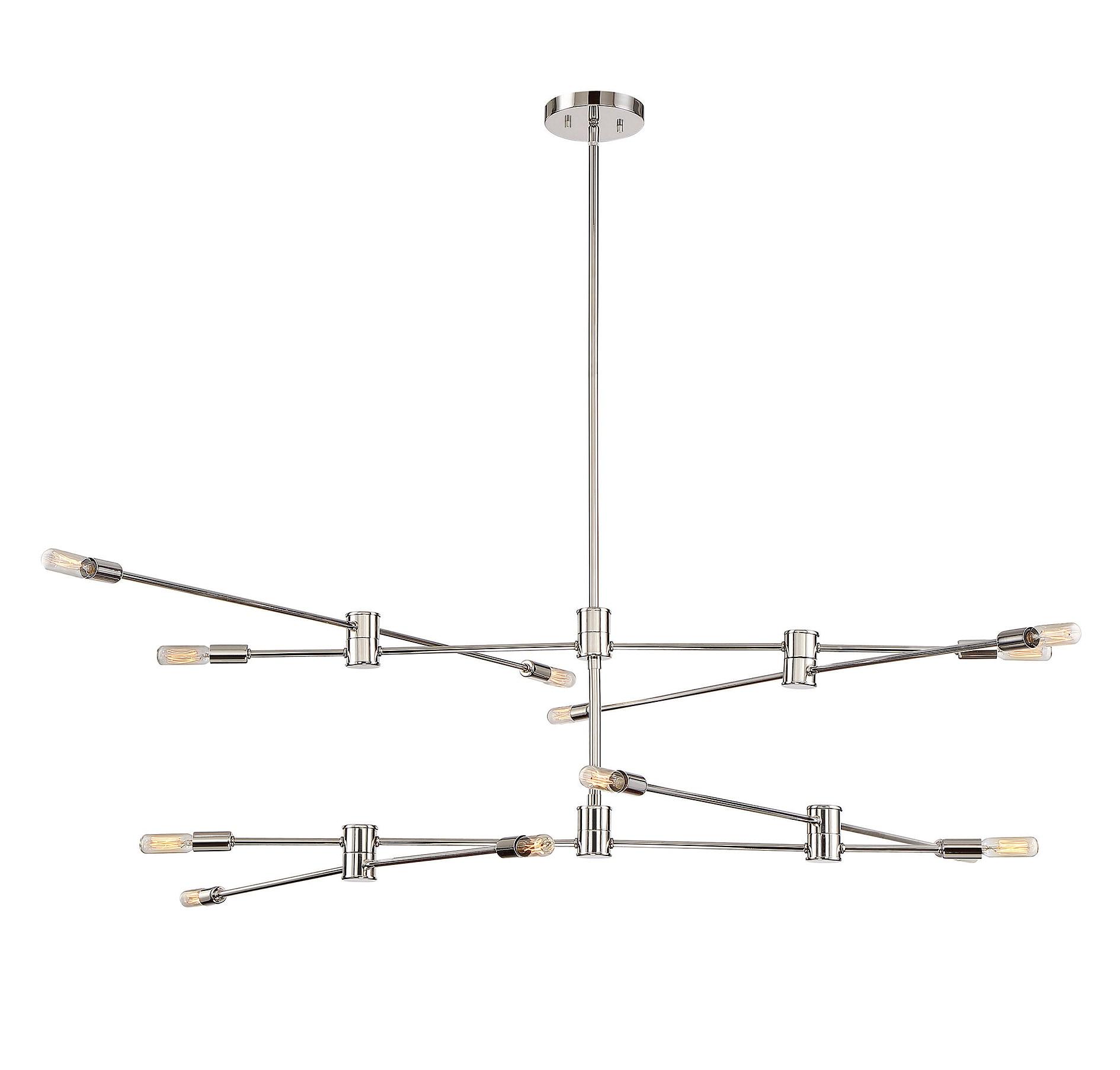 Savoy House Lyrique 12 - Light Chandelier in  Polished Nickel