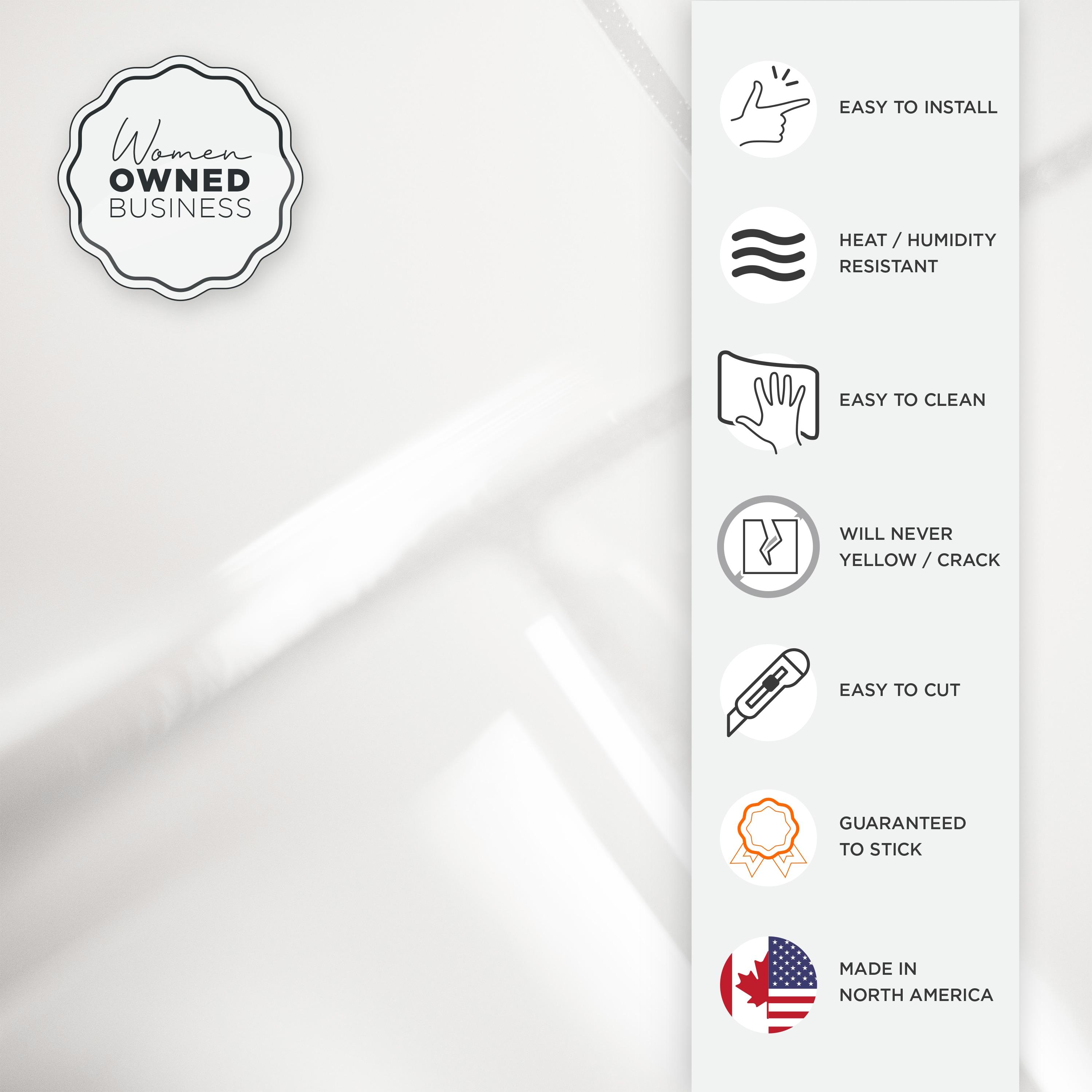 Peel and Stick Gel Backsplash Tile Metro 12'' x 8'' (Set of 4)