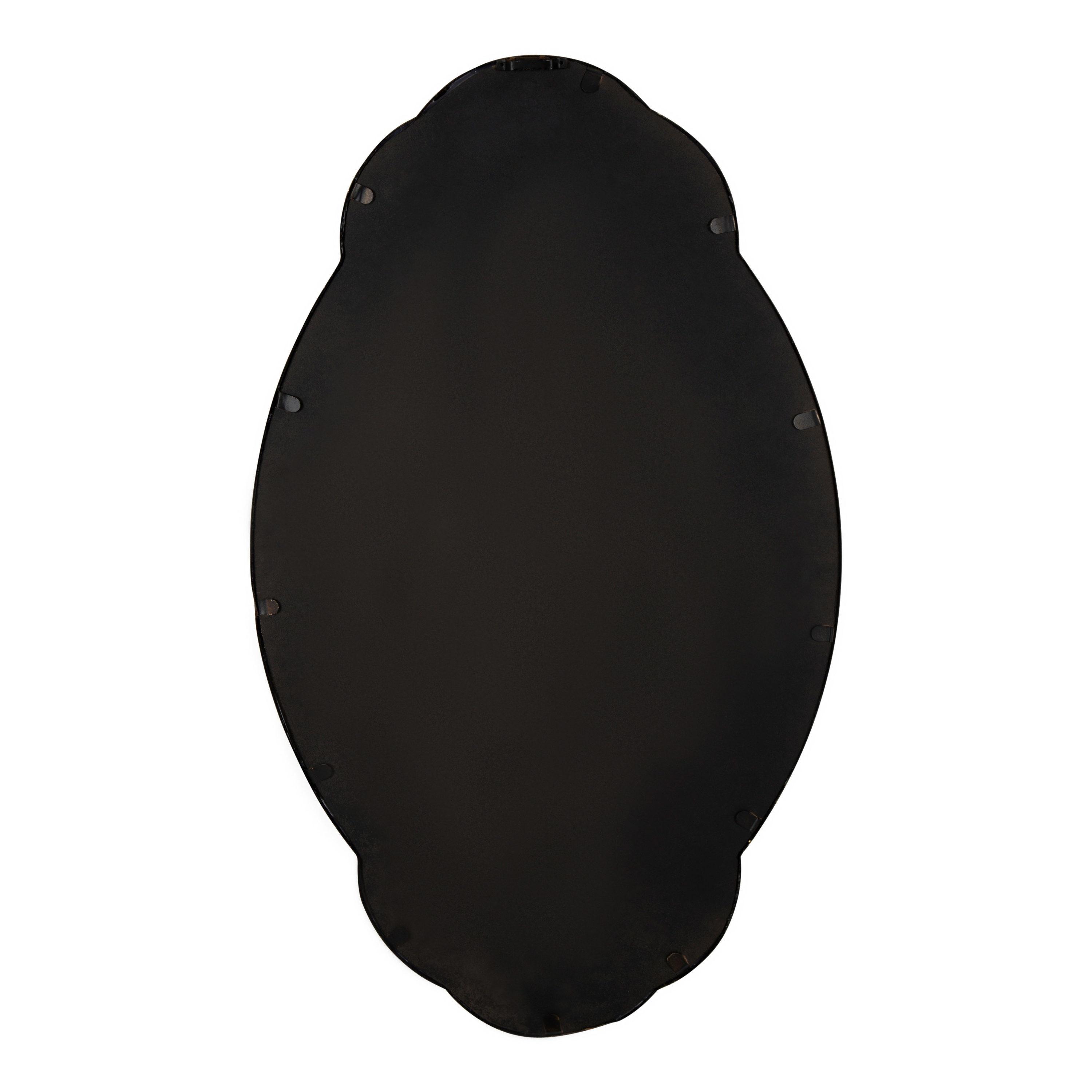 Kate and Laurel 18 x 30 Oval Wall Mirror, Gold