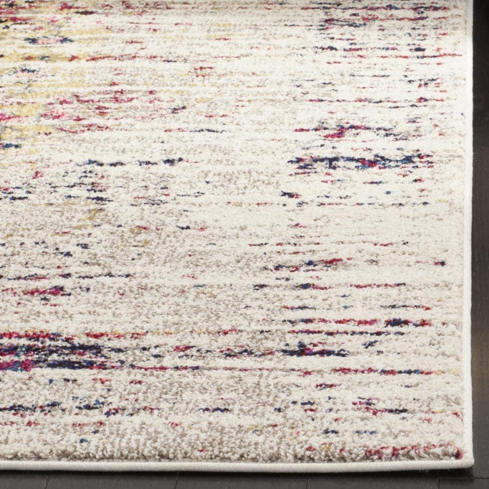 Monaco MNC209 Power Loomed Area Rug Ivory / Pink 10' X 14' - Safavieh.