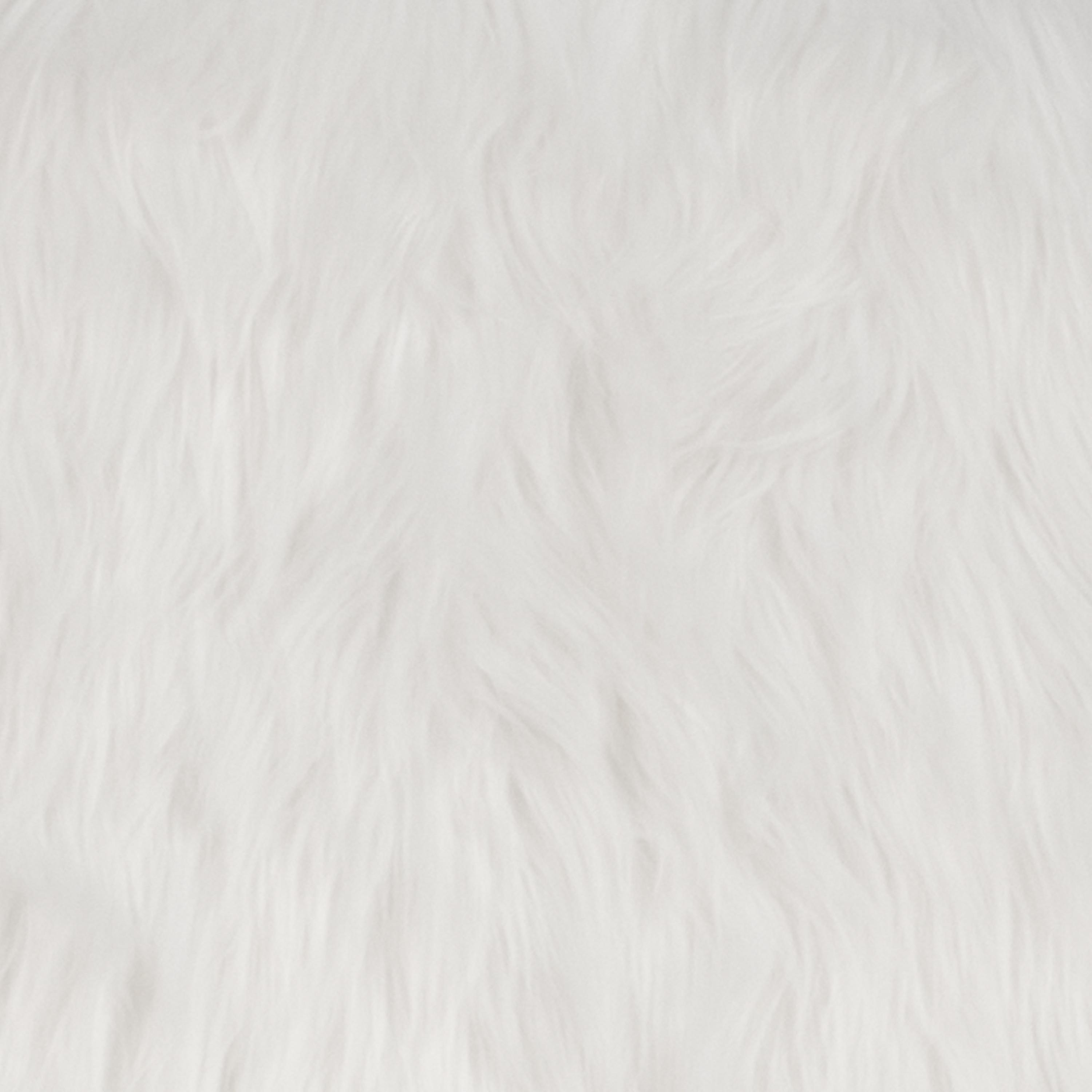 Flash Furniture Shaggy Dog White Accent Chair