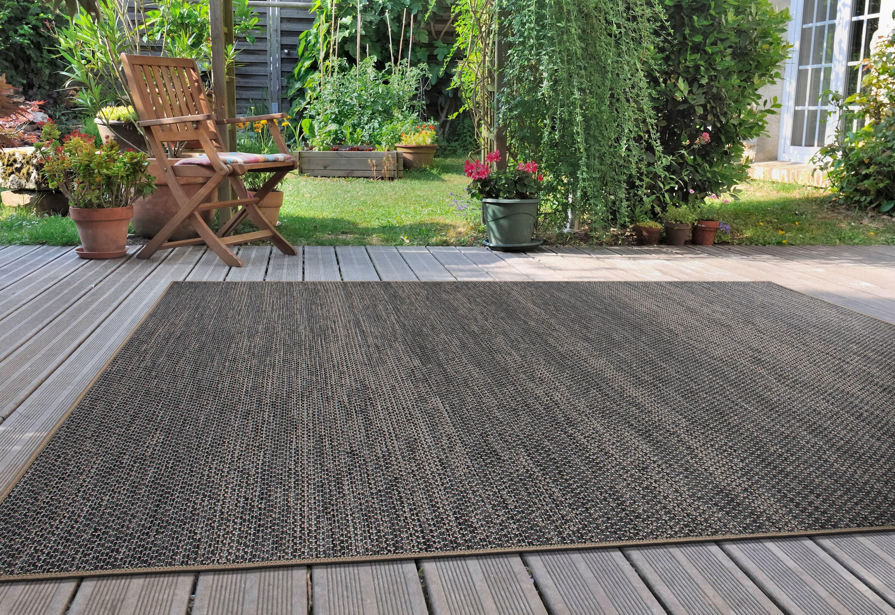 World Rug Gallery Contemporary Abstract Indoor/Outdoor Area Rug - Gray 5' x 7'
