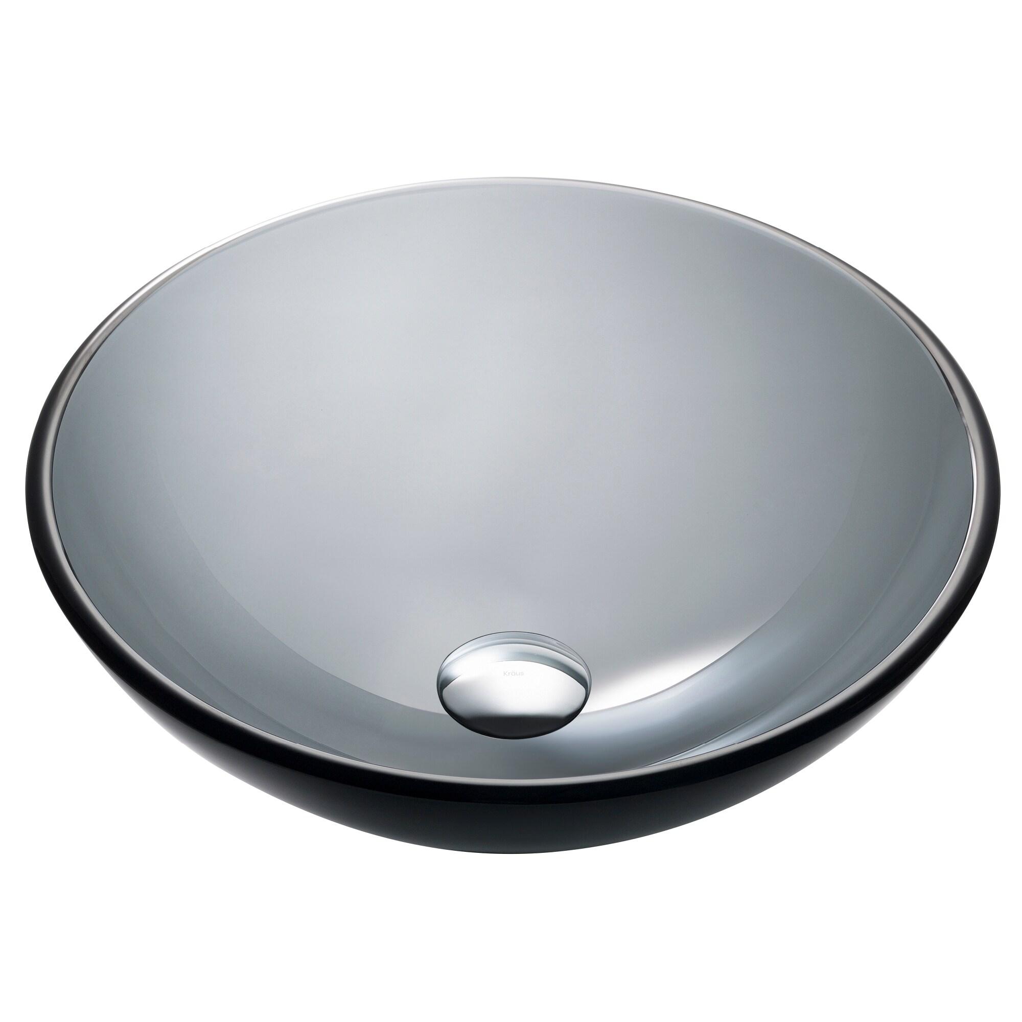 Glass Circular Vessel Bathroom Sink