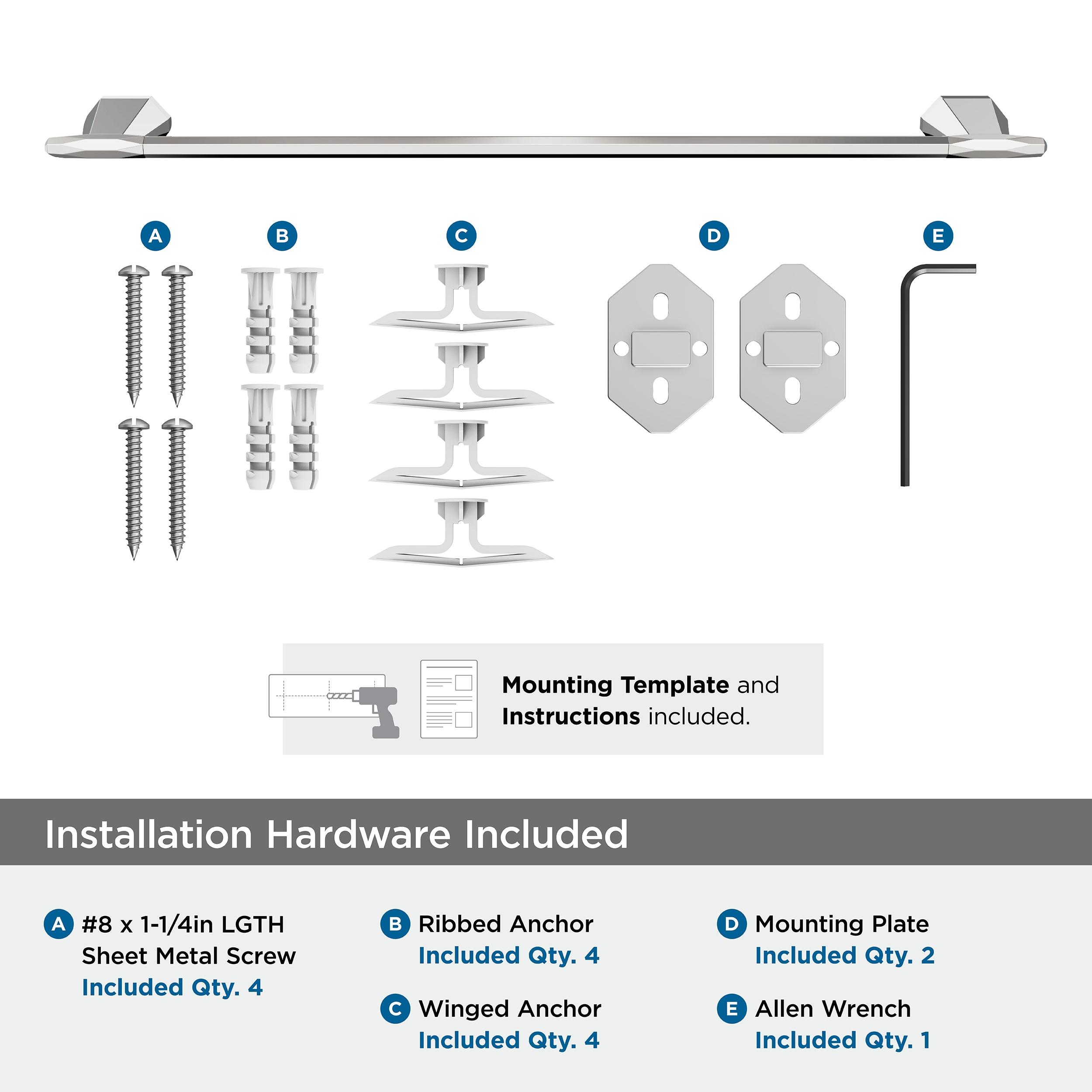 Amerock St. Vincent Chrome 24 inch (610mm) Towel Bar